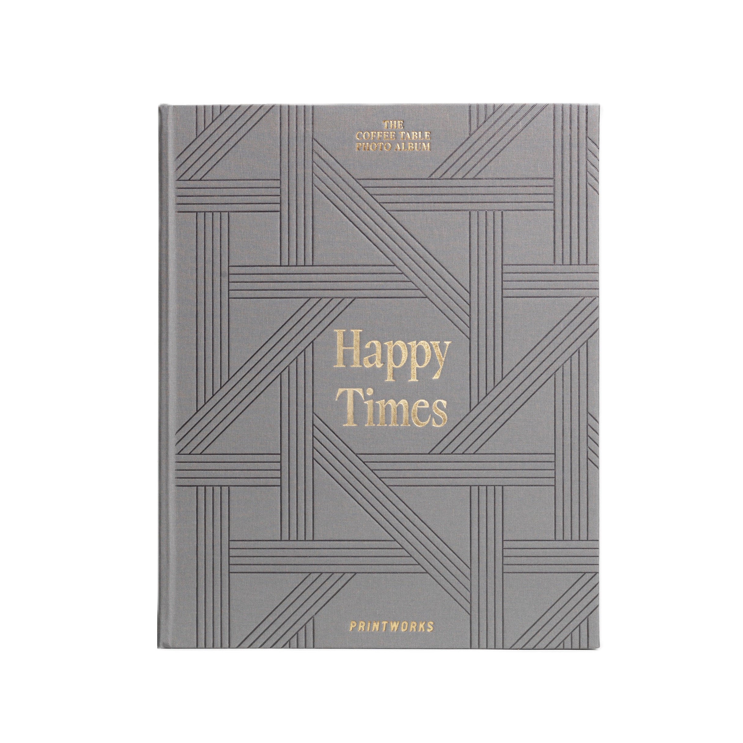 Album na zdjęcia HAPPY TIMES szary ze złotym - Image 6