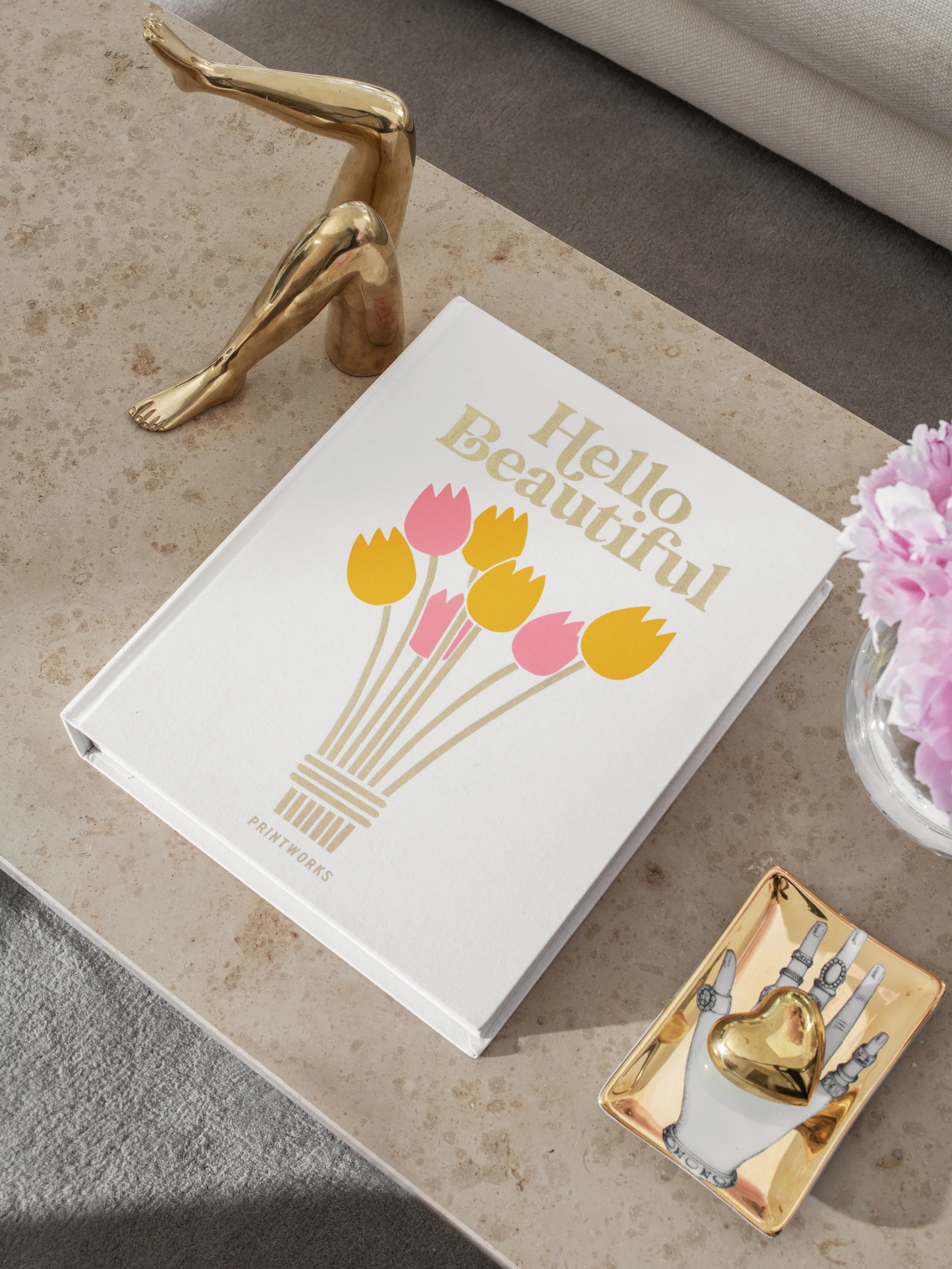 Album na zdjęcia HELLO BEAUTIFUL biały ze złotym - Image 3
