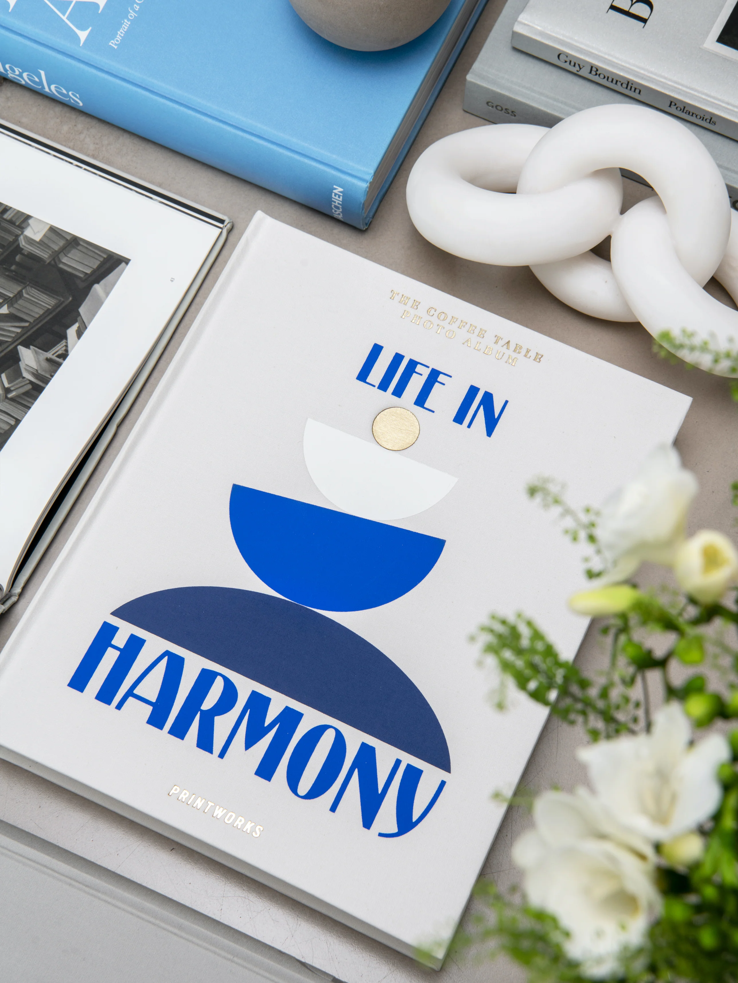 Album na zdjęcia LIFE IN HARMONY beżowy z niebieskim - Image 4