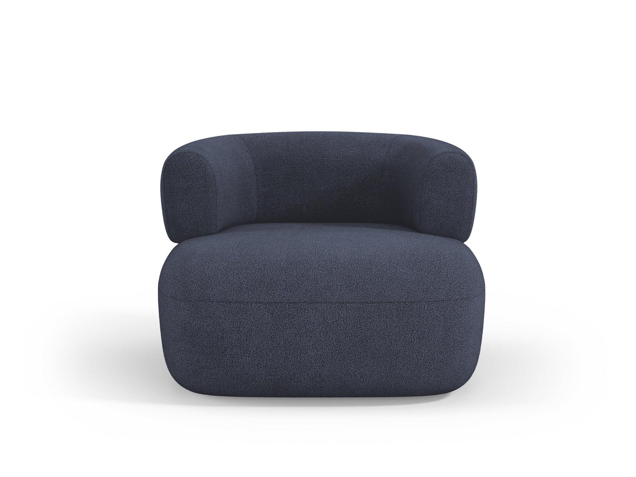 Fotel ALDRIN granatowy boucle - Image 3