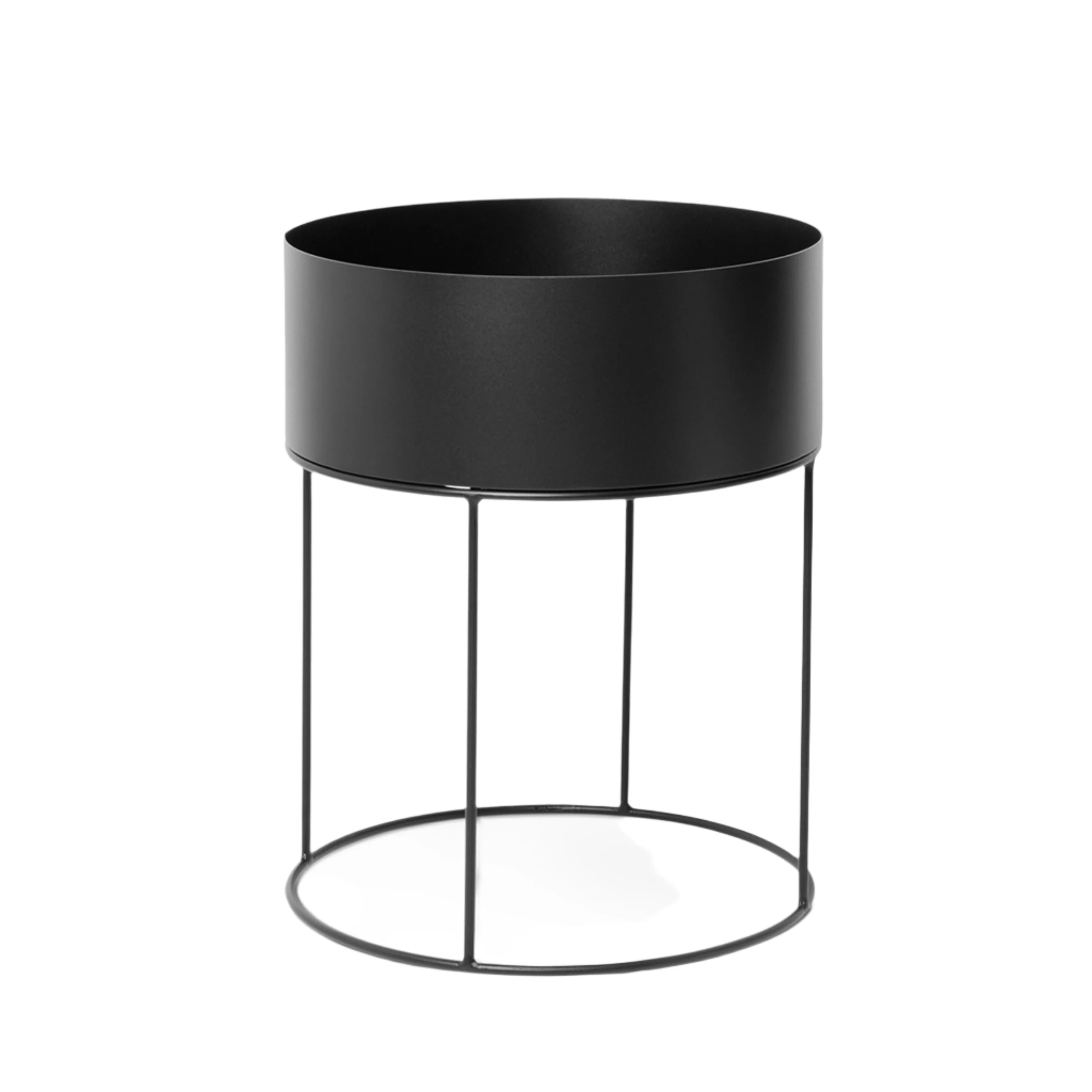 Donica okrągła PLANT BOX ROUND czarny