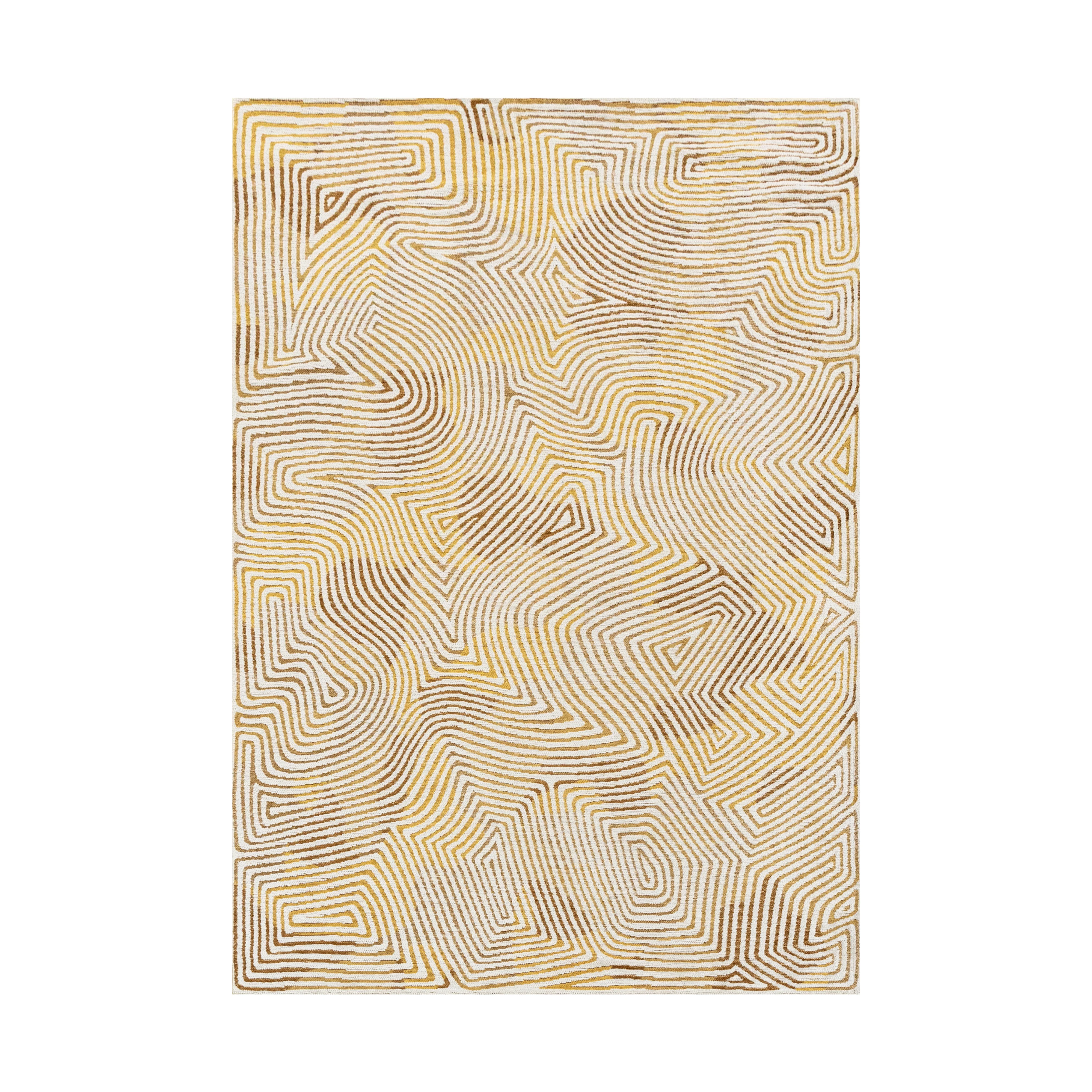Dywan CORAL YELLOW HIPPY żółto-beżowy
