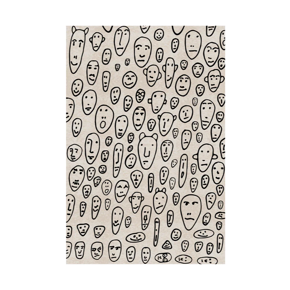 Dywan FLOATING FACES beżowy