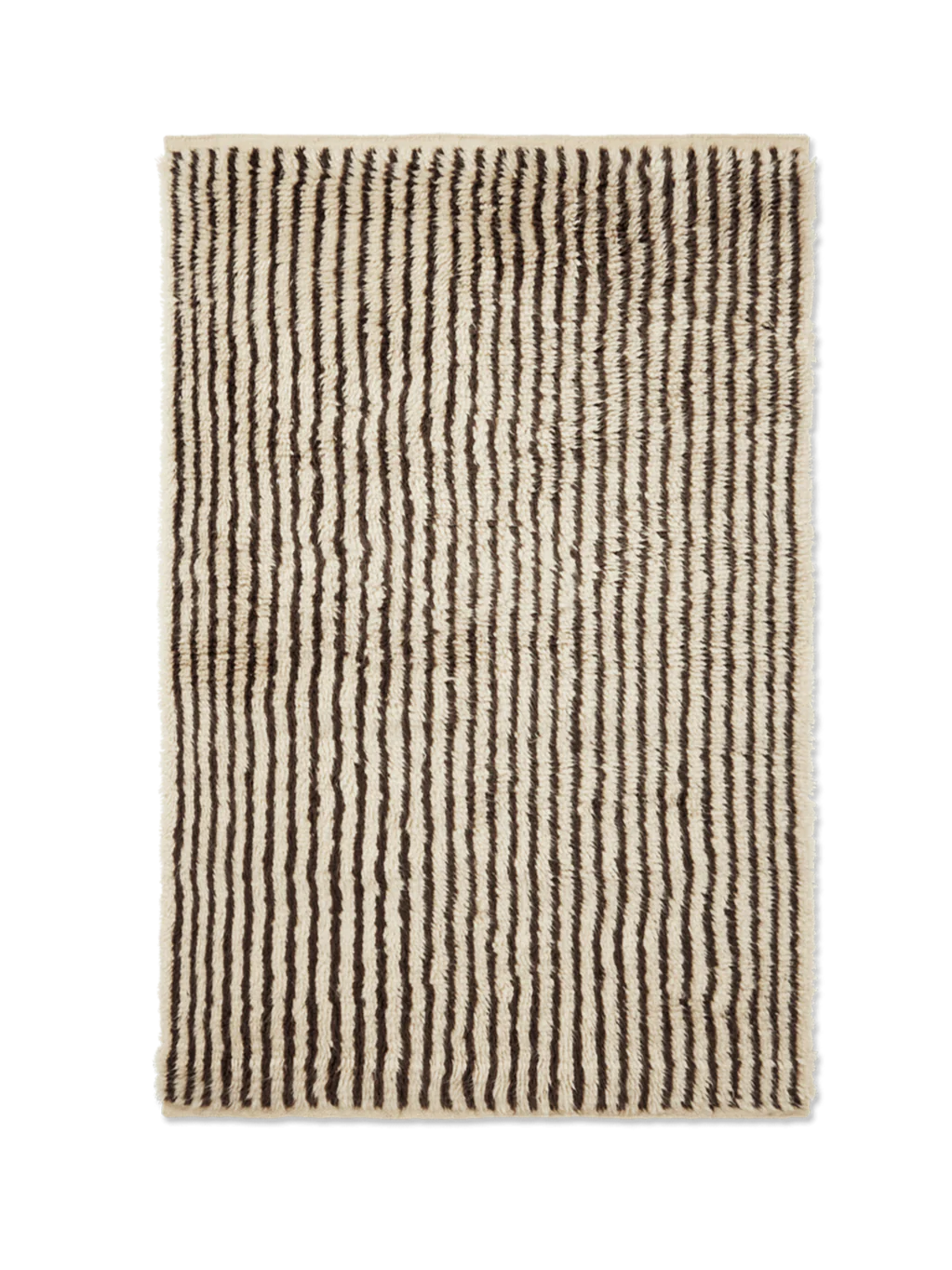 Dywan z długm włosiem KAMI KNOTTED brązowy z beżowym - Image 5