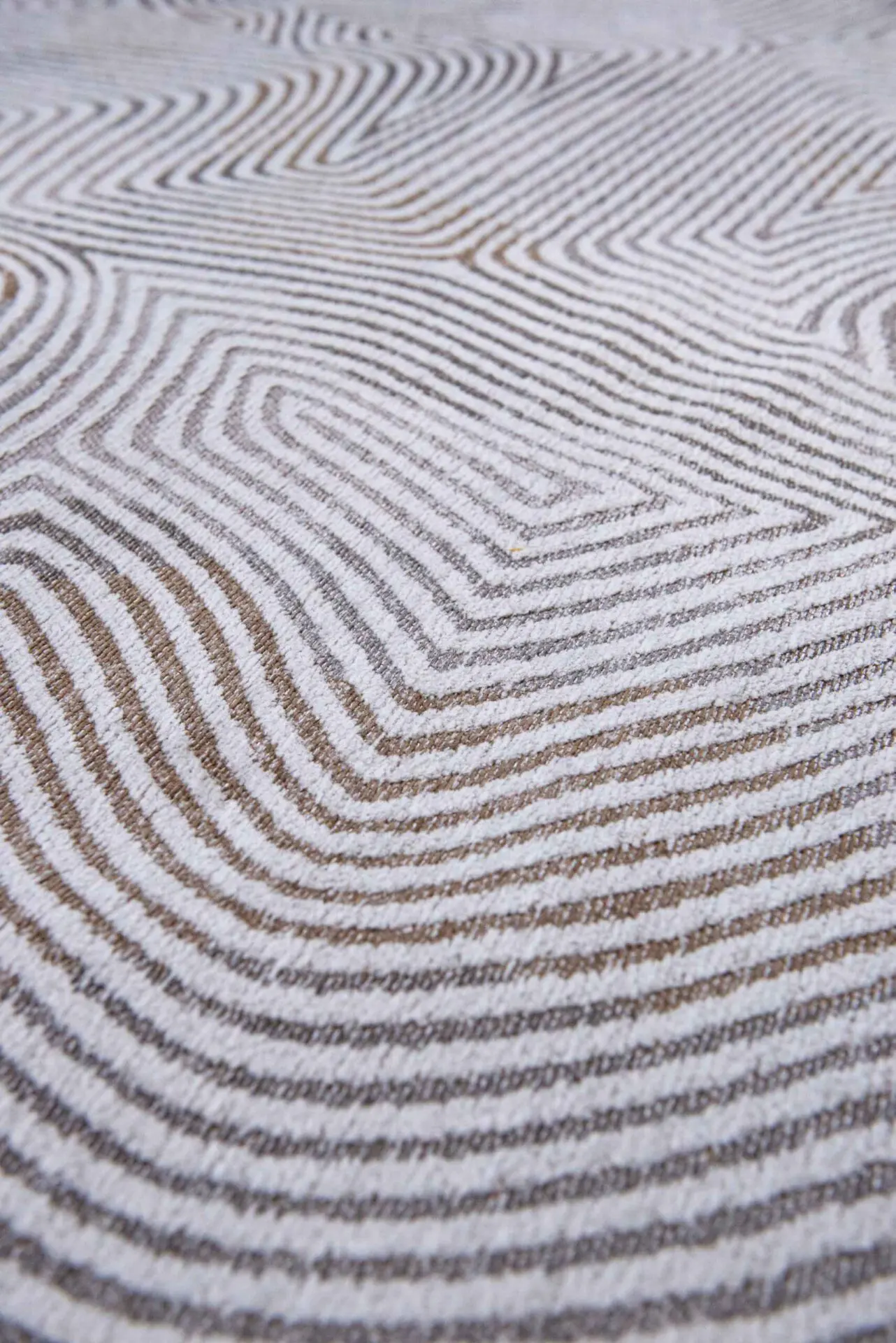 Dywan owalny CORAL OYSTER WHITE biały z szarym - Image 3