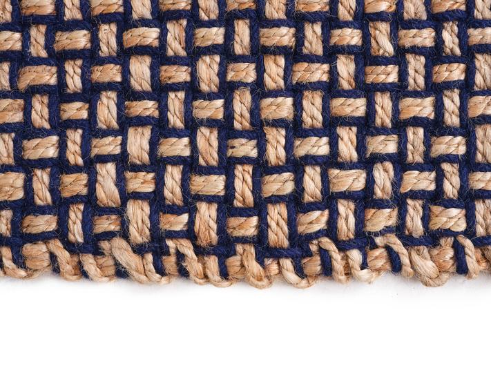 Dywan WEAVE ciemnoniebieski z beżowym - Image 6