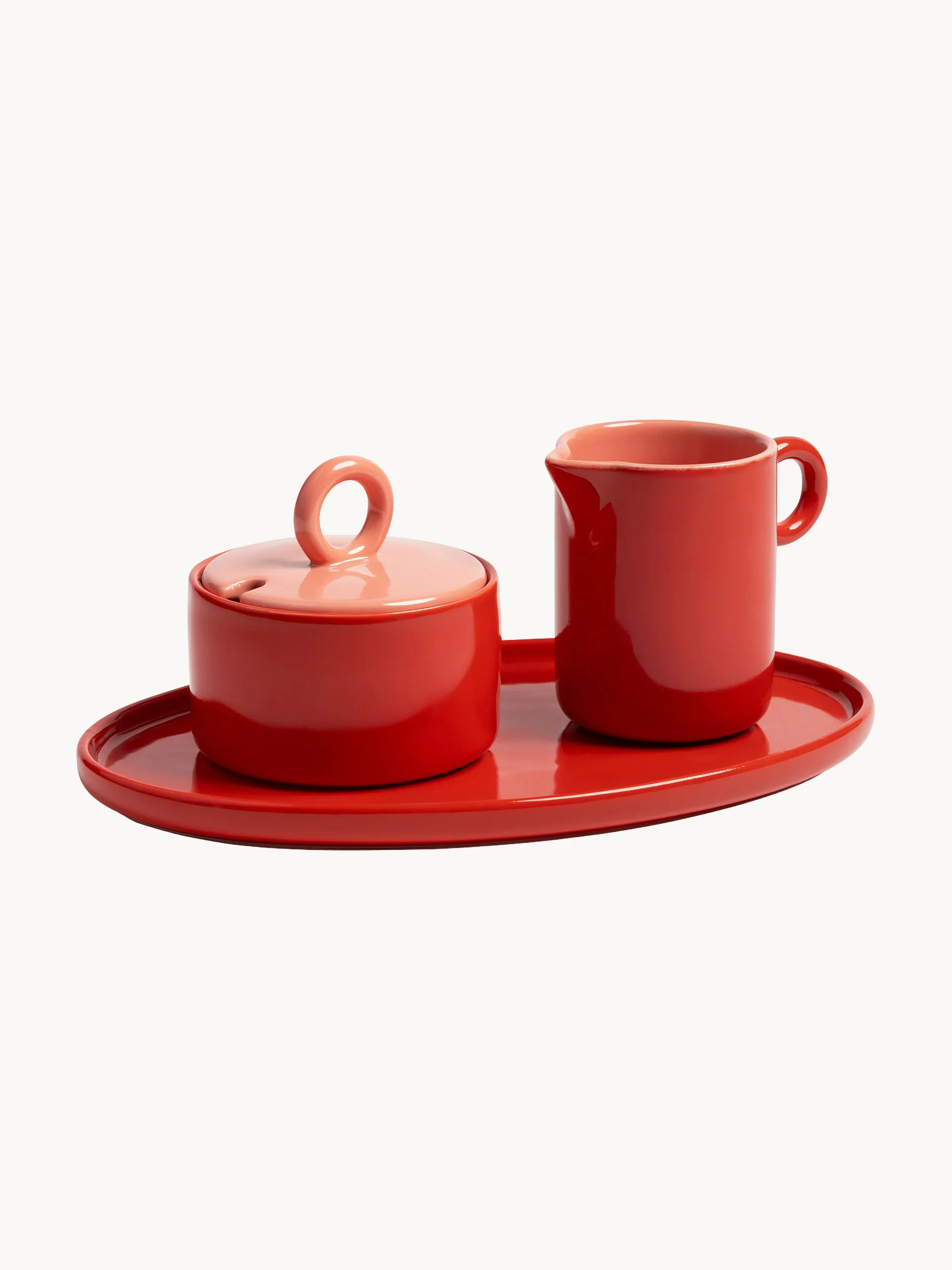 Dzbanek do mleka CHIQUITO czerwona porcelana - Image 4