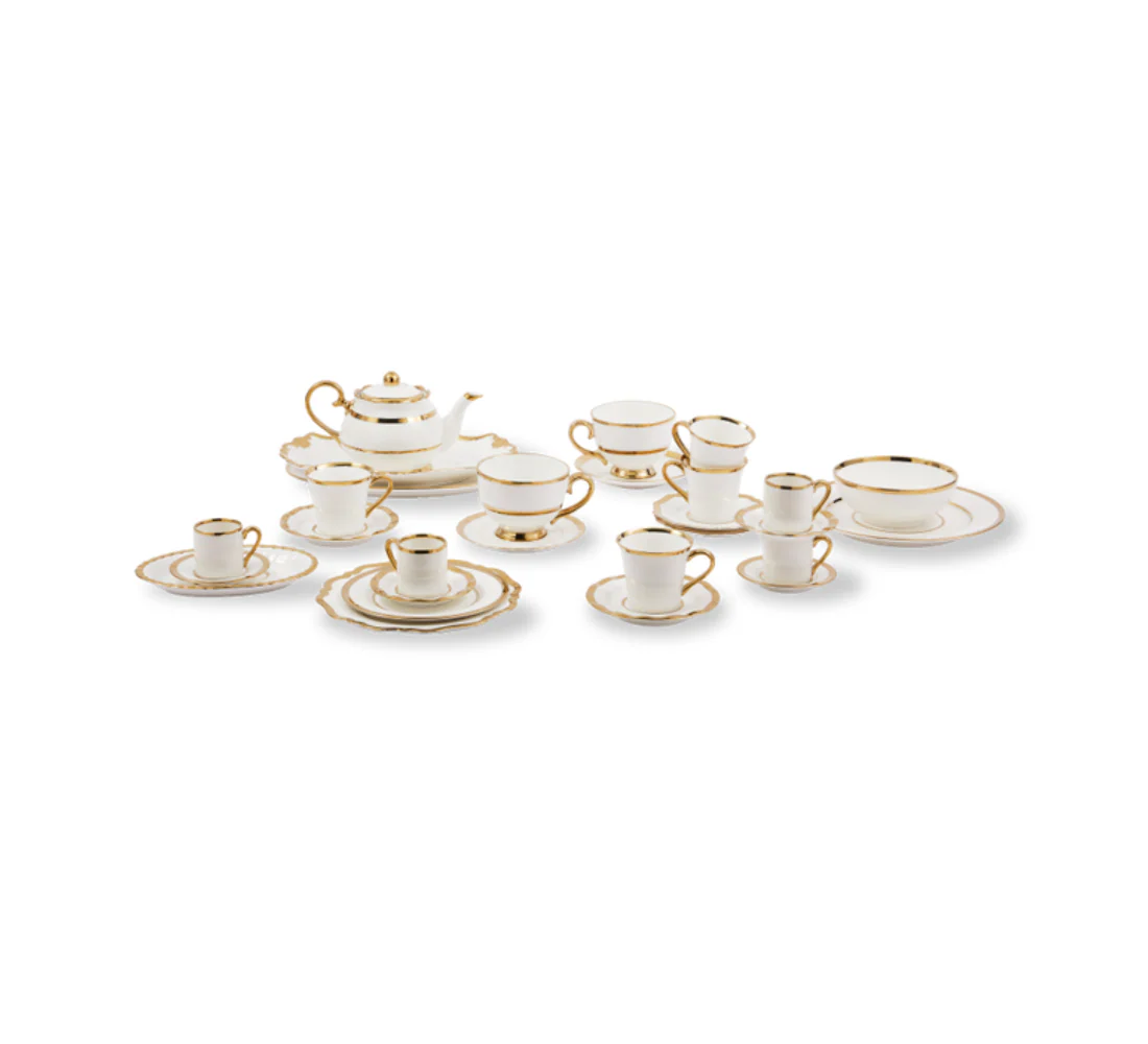 Zastawa stołowa GOLDEN FINDS porcelana - Image 4