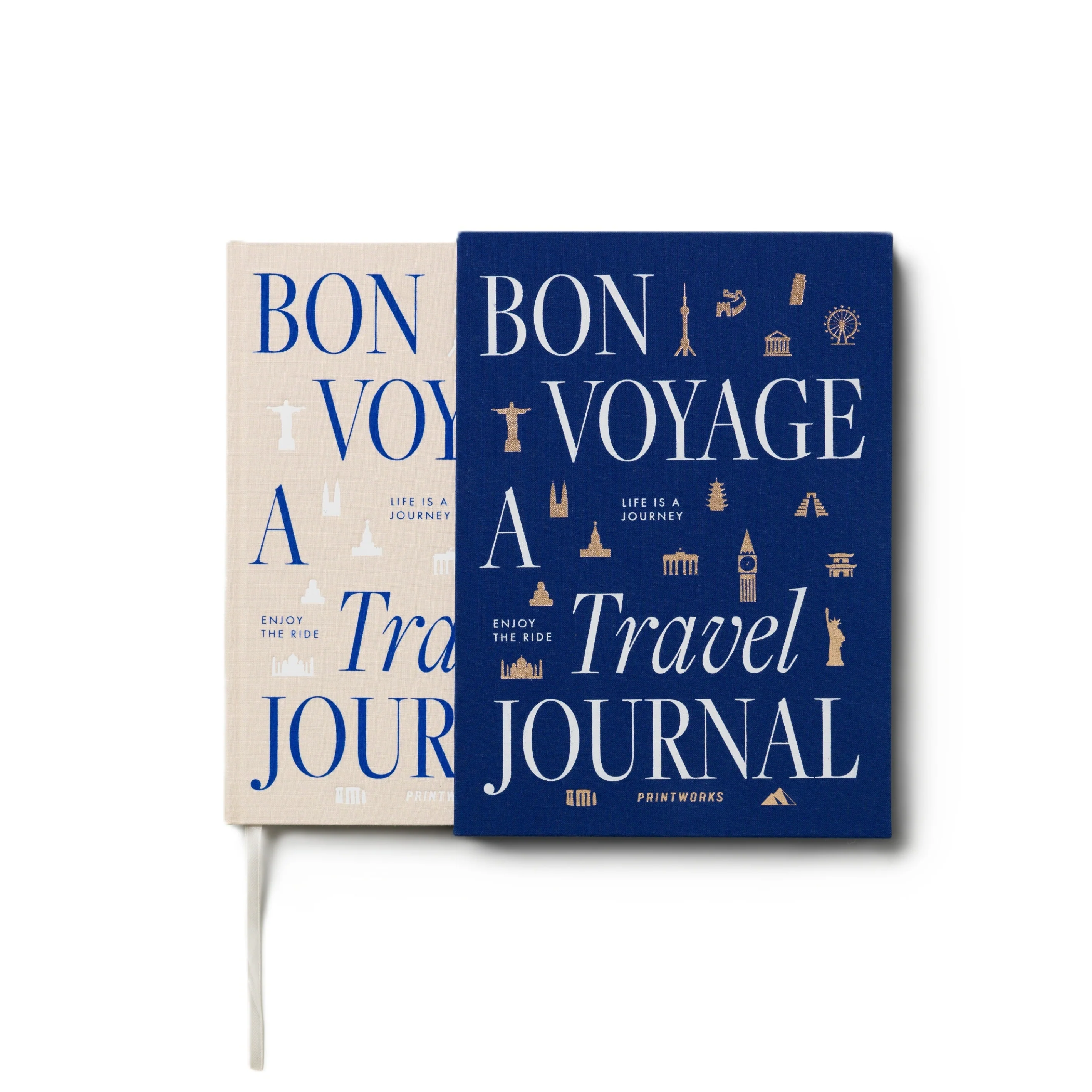 Dziennik podróży TRAVEL JOURNAL granatowy z beżowym