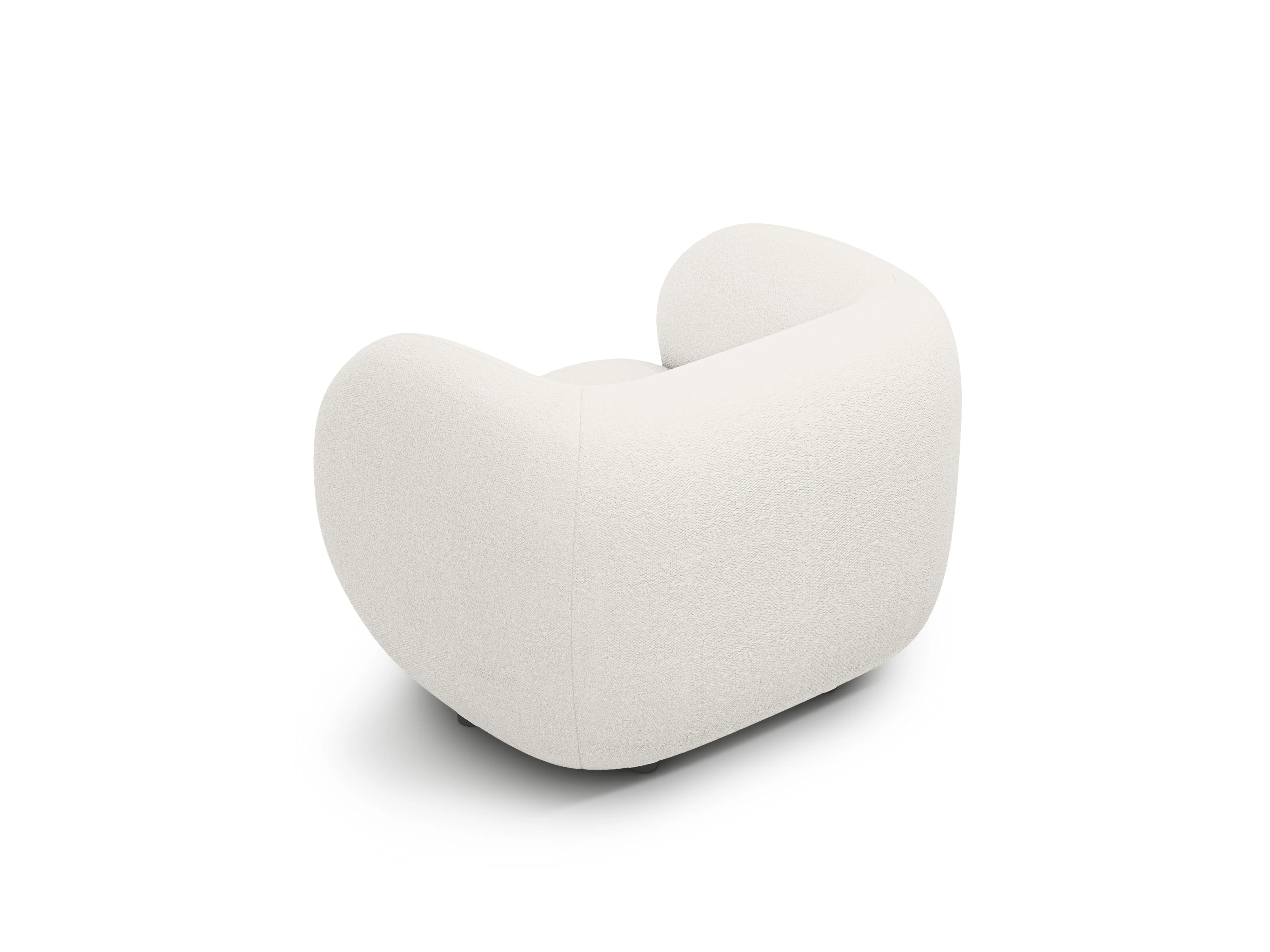 Fotel KATE biały boucle - Image 3
