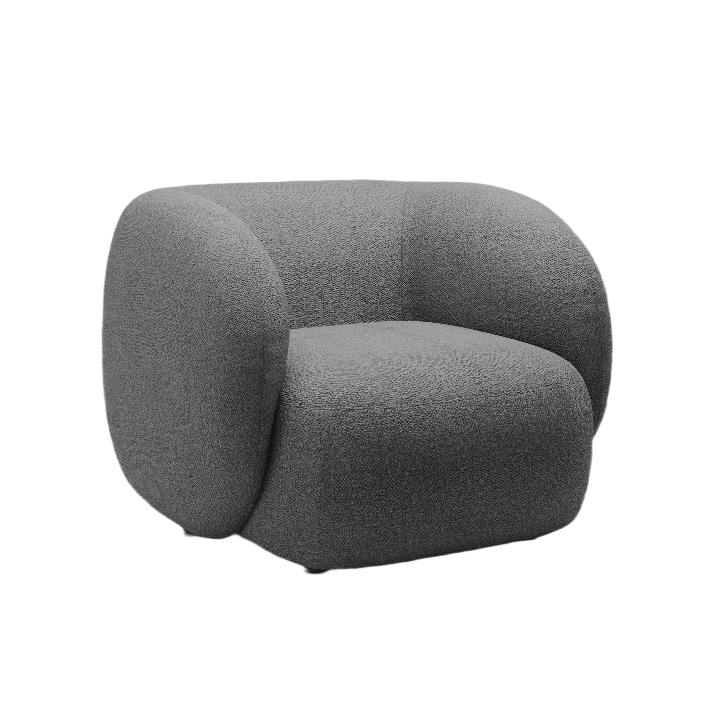 Fotel KATE ciemnoszary boucle