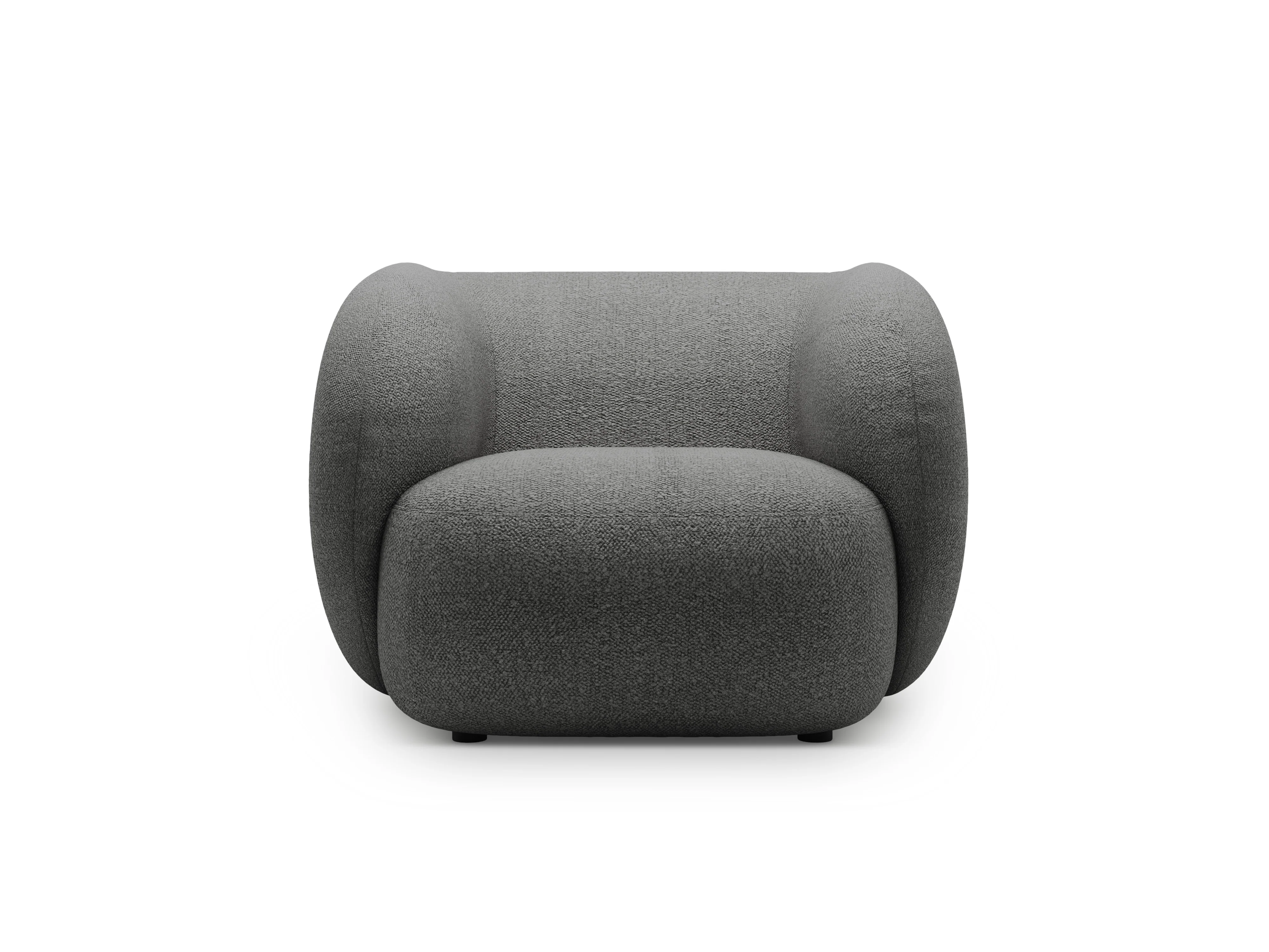 Fotel KATE ciemnoszary boucle - Image 2