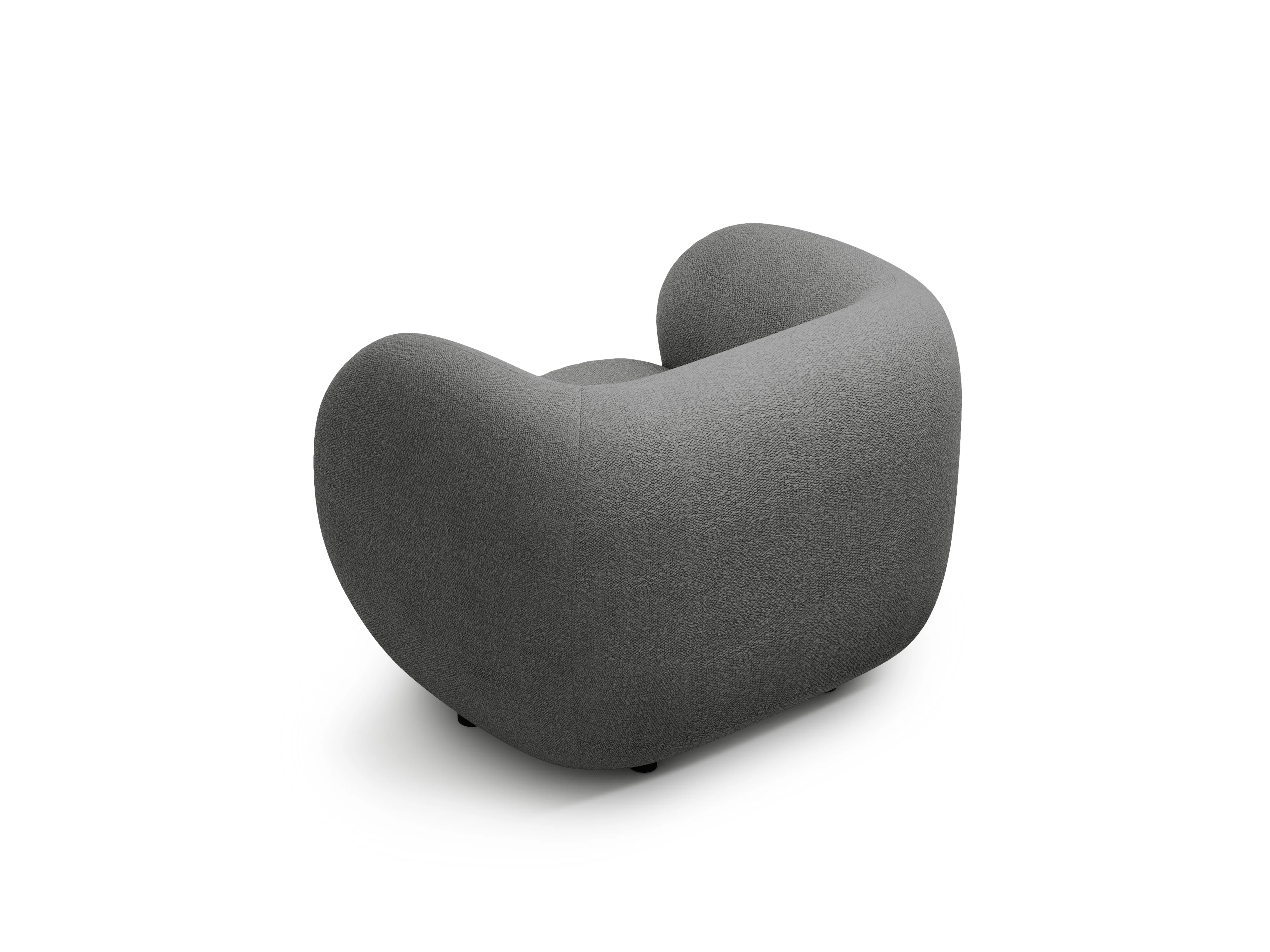 Fotel KATE ciemnoszary boucle - Image 3