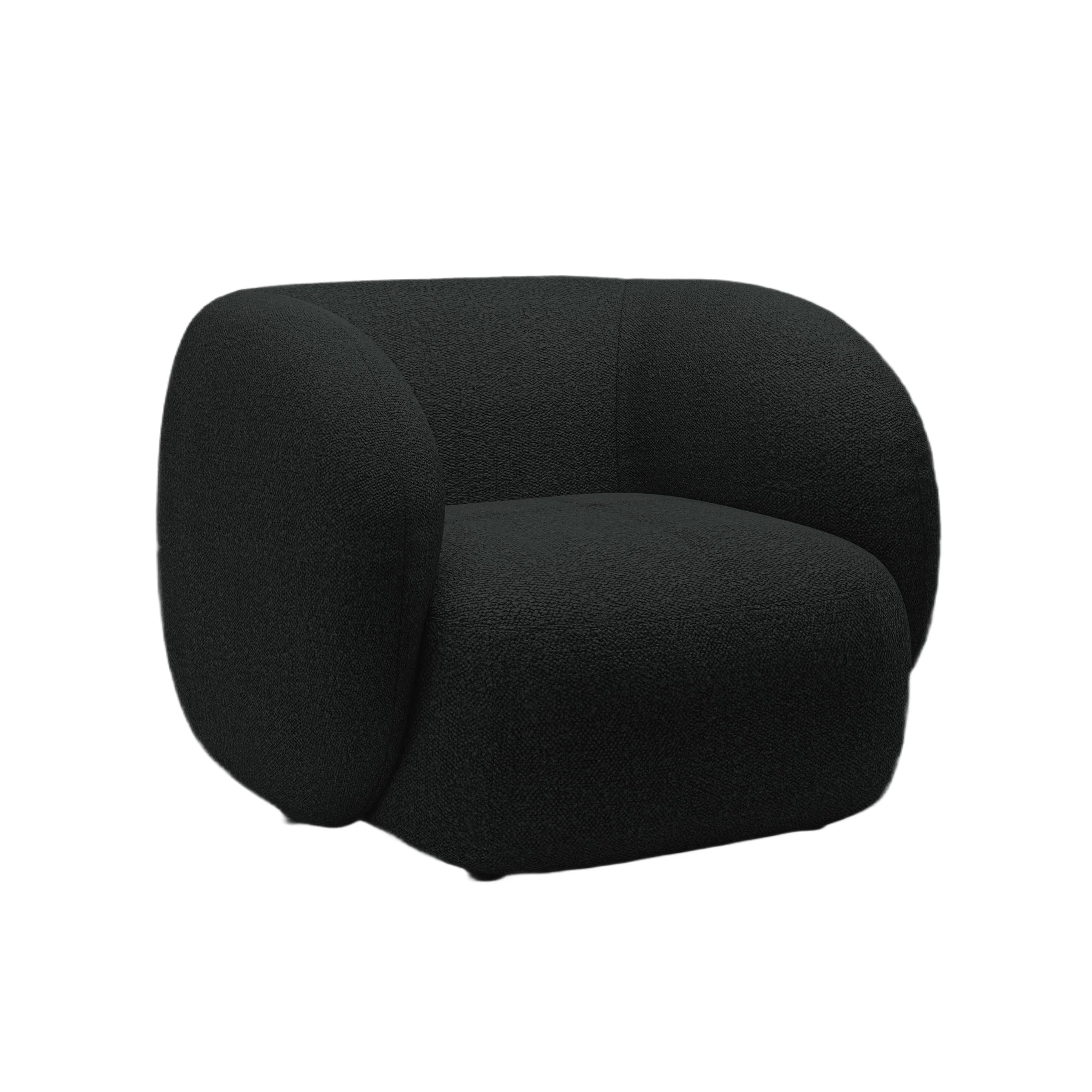 Fotel KATE czarny boucle