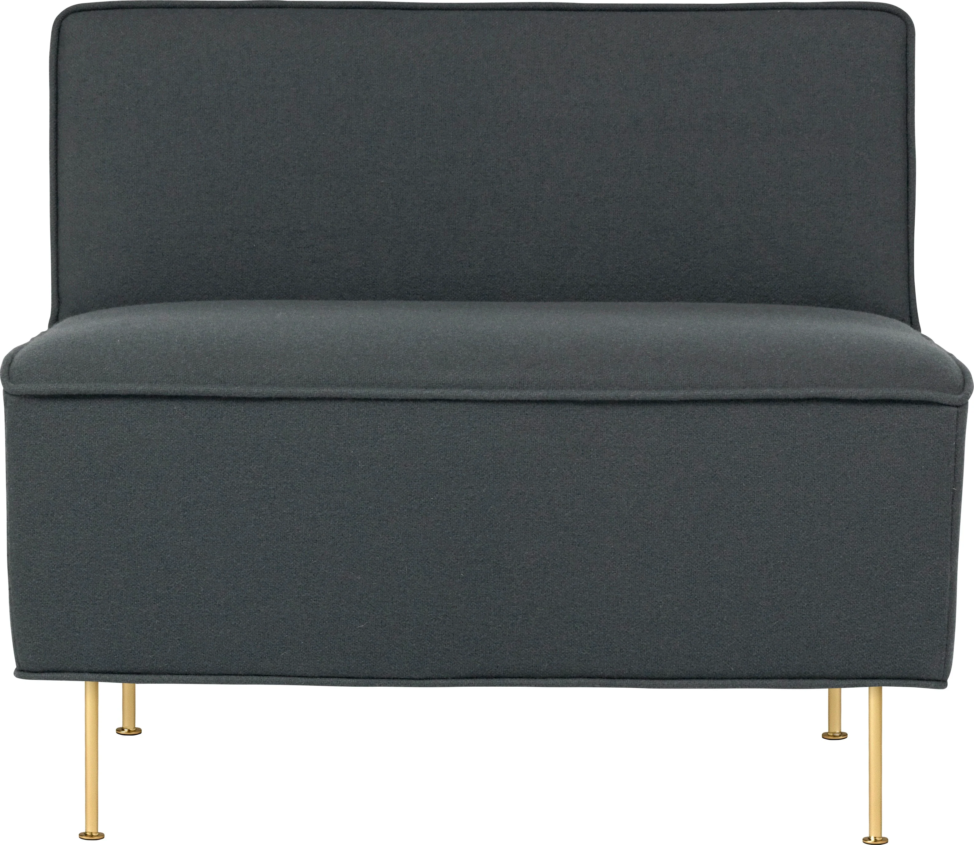 Fotel MODERN LINE tapicerowany ze złotą podstawą - Image 3