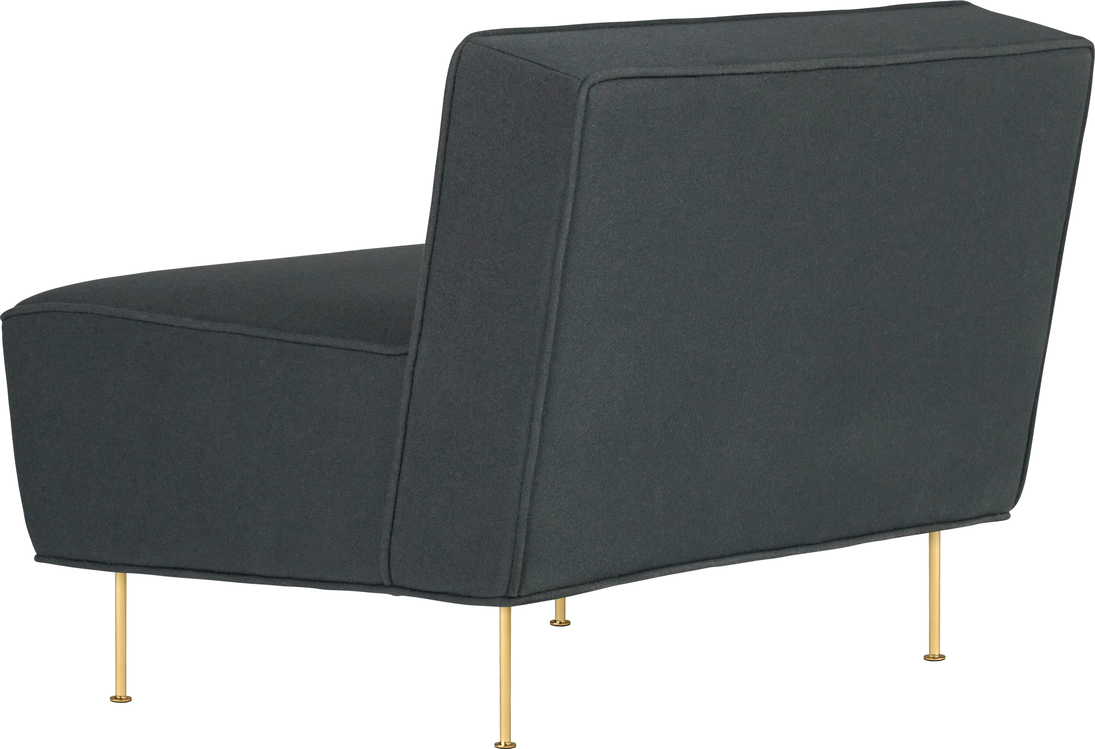 Fotel MODERN LINE tapicerowany ze złotą podstawą - Image 4