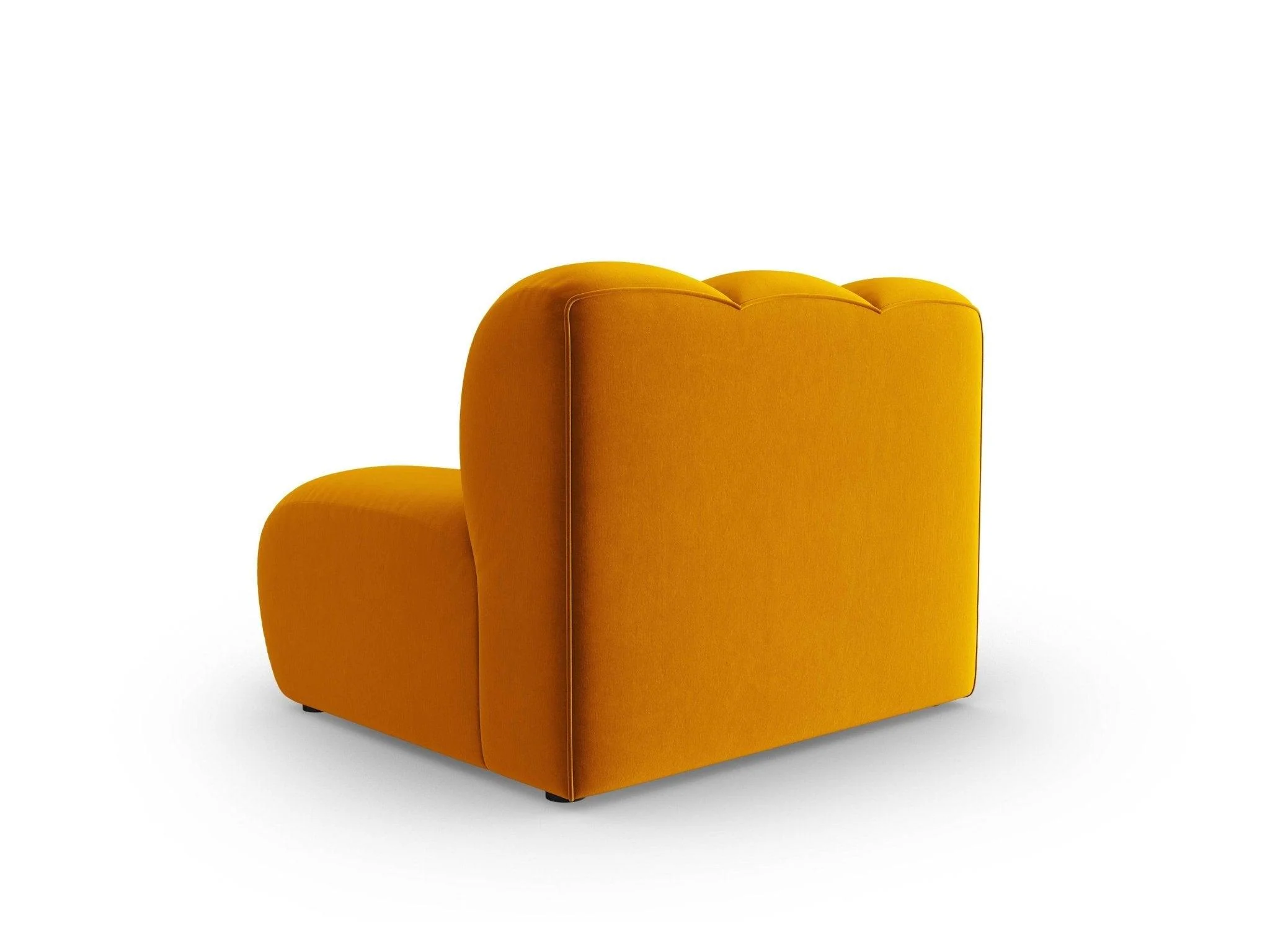 Fotel / moduł aksamitny LUPINE musztardowy - Image 3