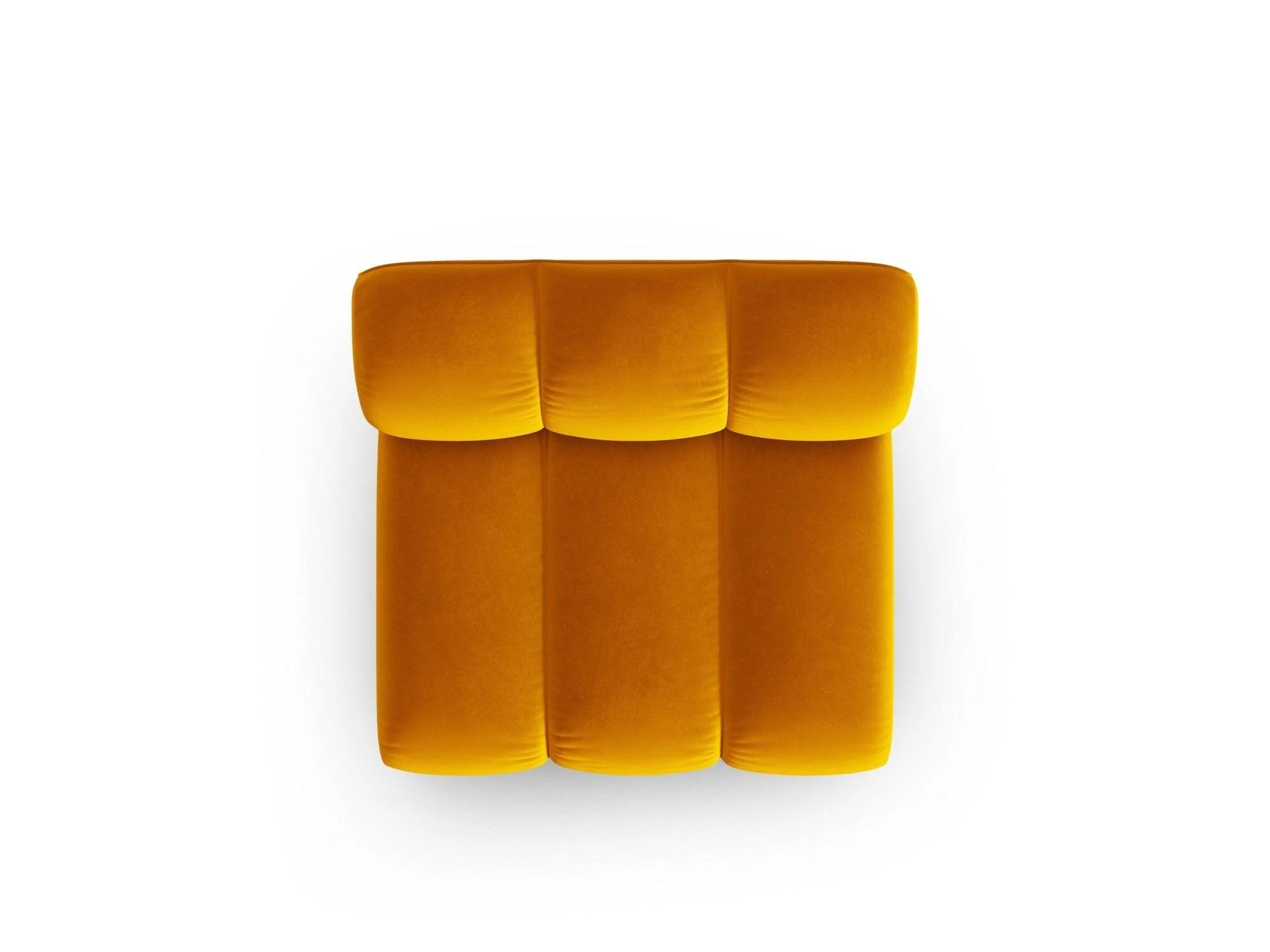 Fotel / moduł aksamitny LUPINE musztardowy - Image 4