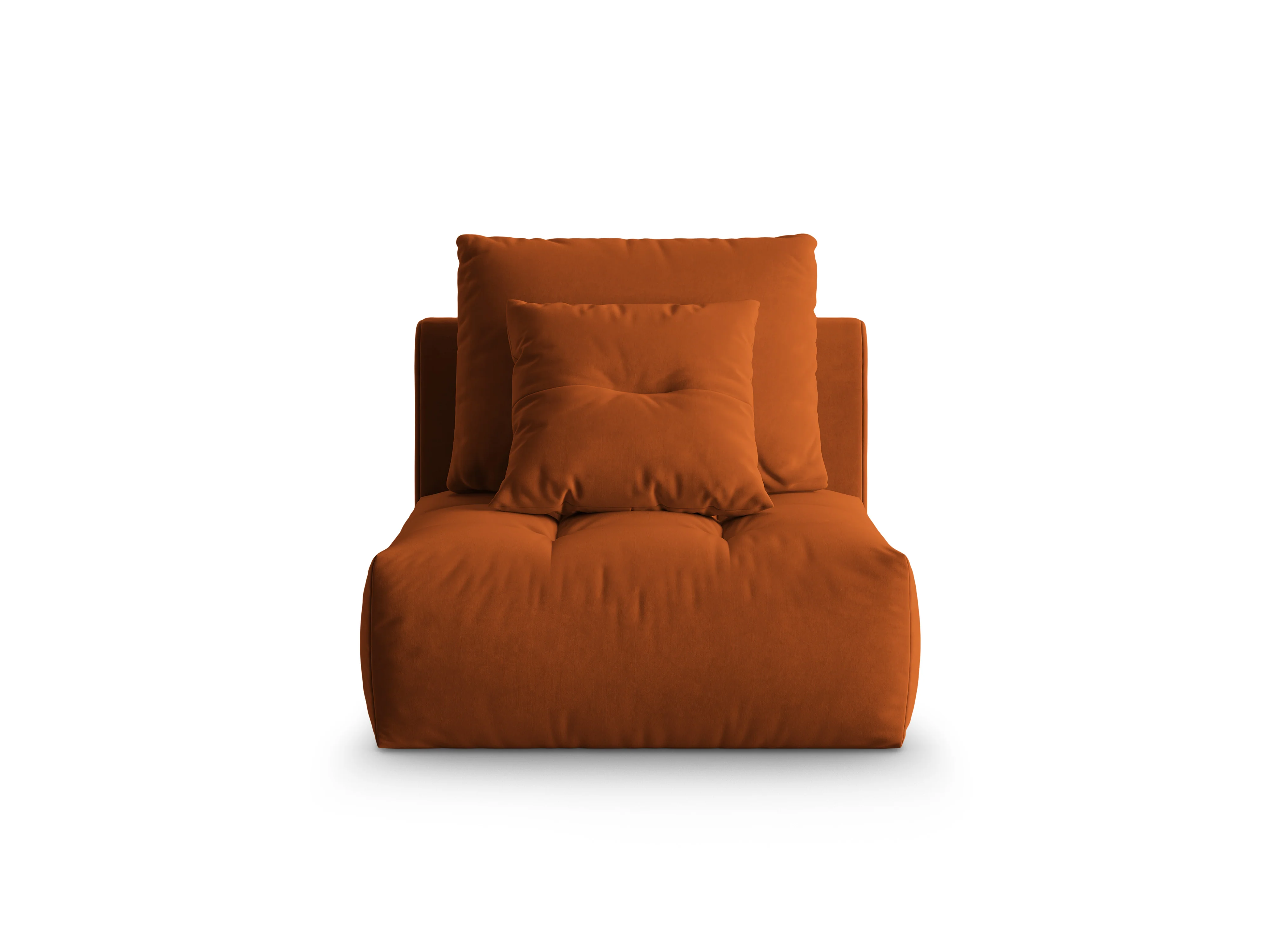 Fotel / moduł aksamitny BLOOM terracotta - Image 3