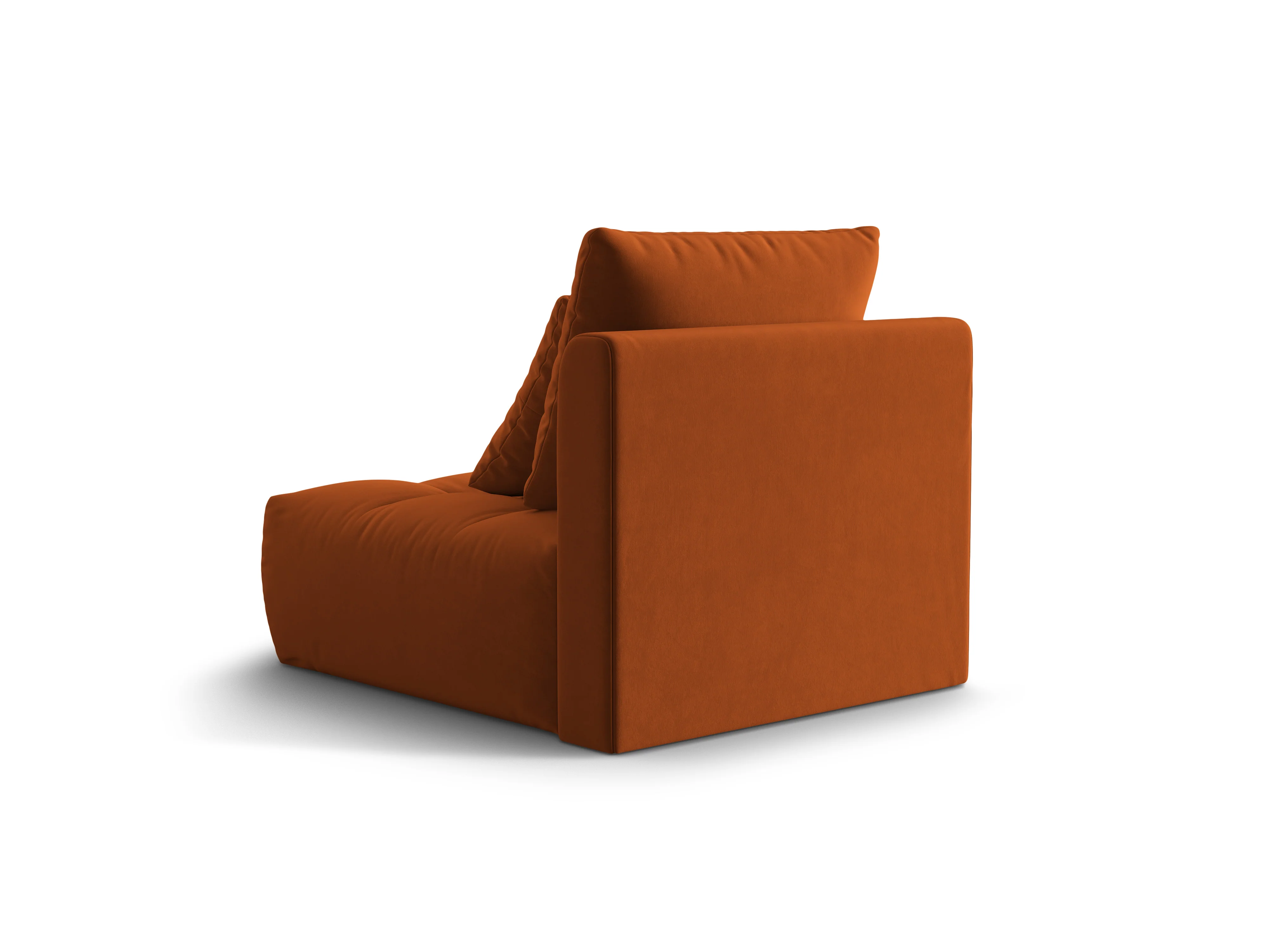 Fotel / moduł aksamitny BLOOM terracotta - Image 5