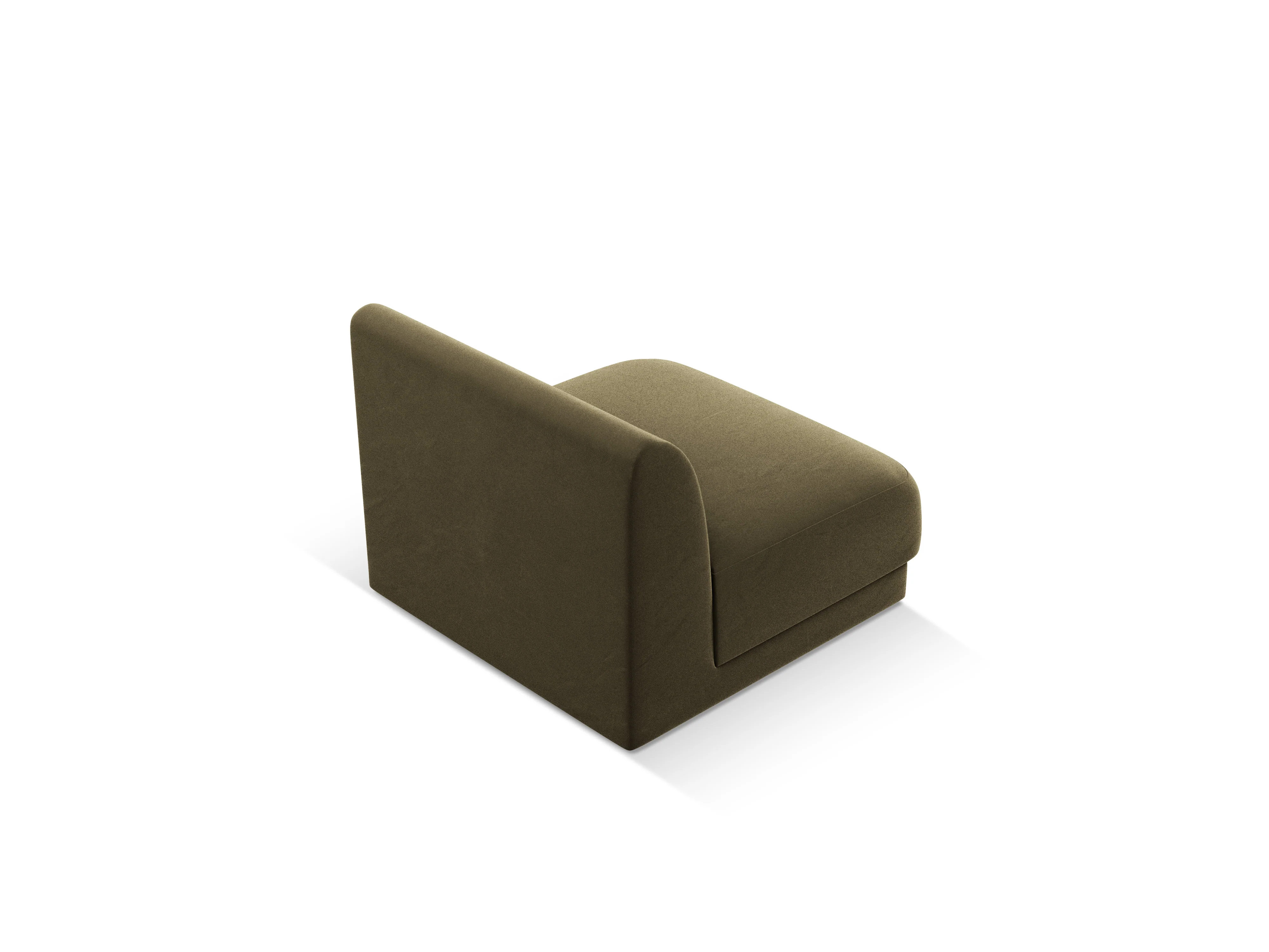 Fotel / moduł aksamitny MILEY zielony - Image 4