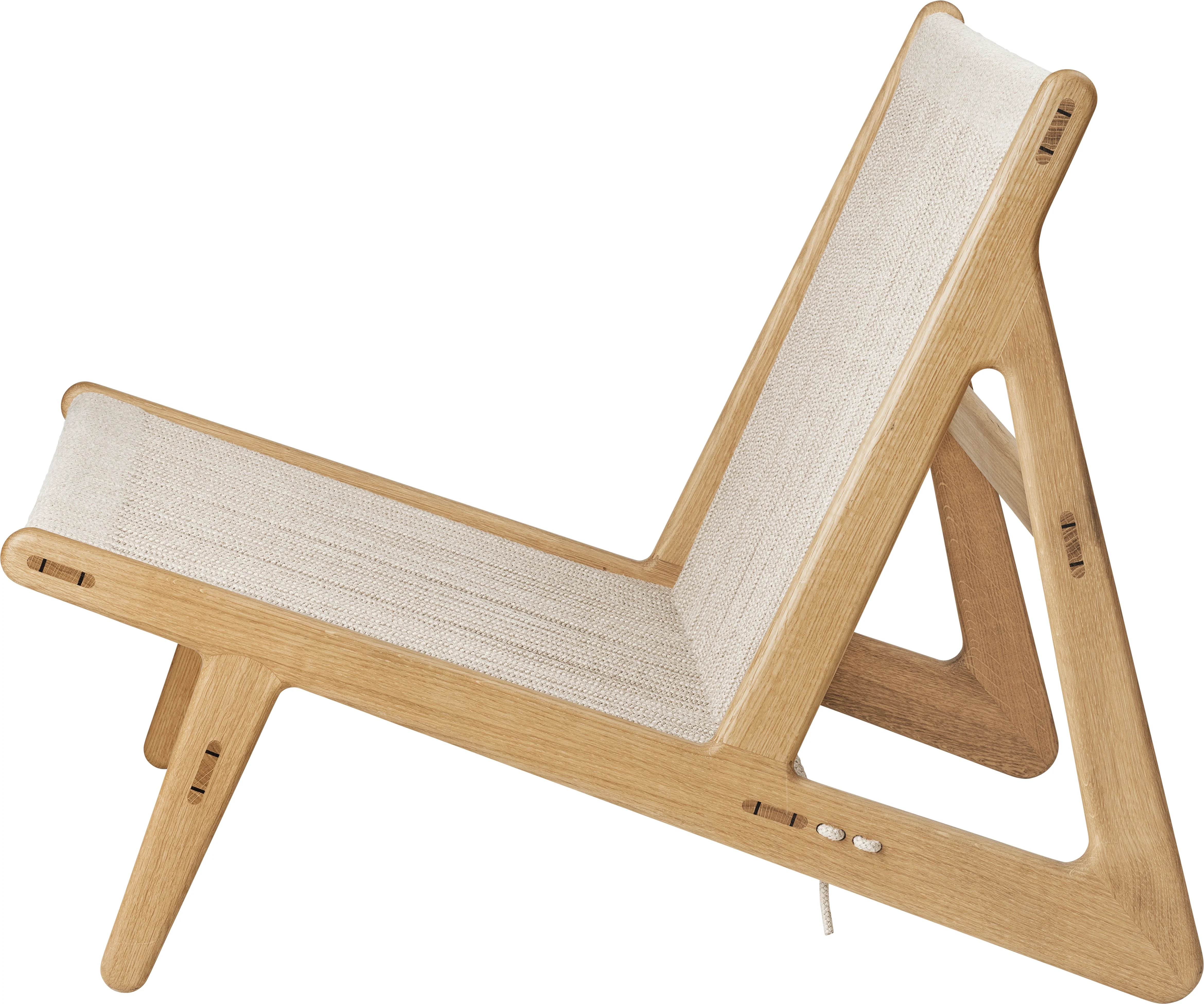 Fotel MR01 drewno dębowe i len - Image 7