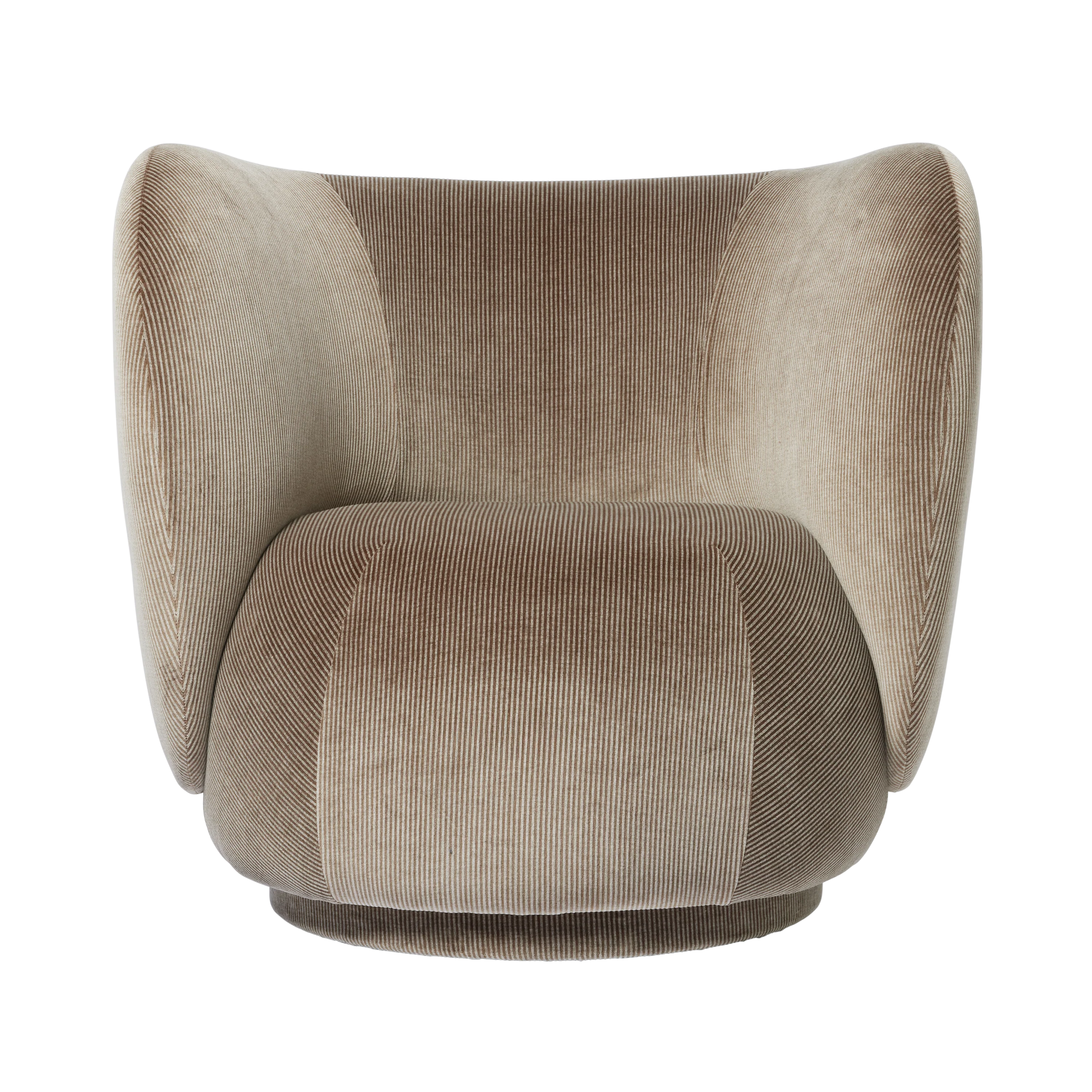 Fotel obrotowy RICO LOUNGE Devoré Velvet krzemienny szary