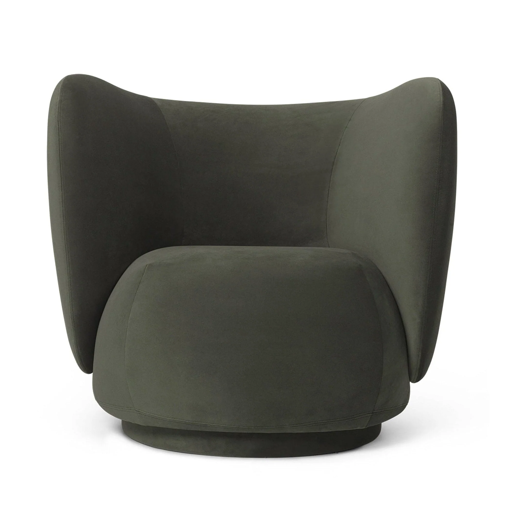 Fotel RICO LOUNGE Rich Velvet ciemnozielony
