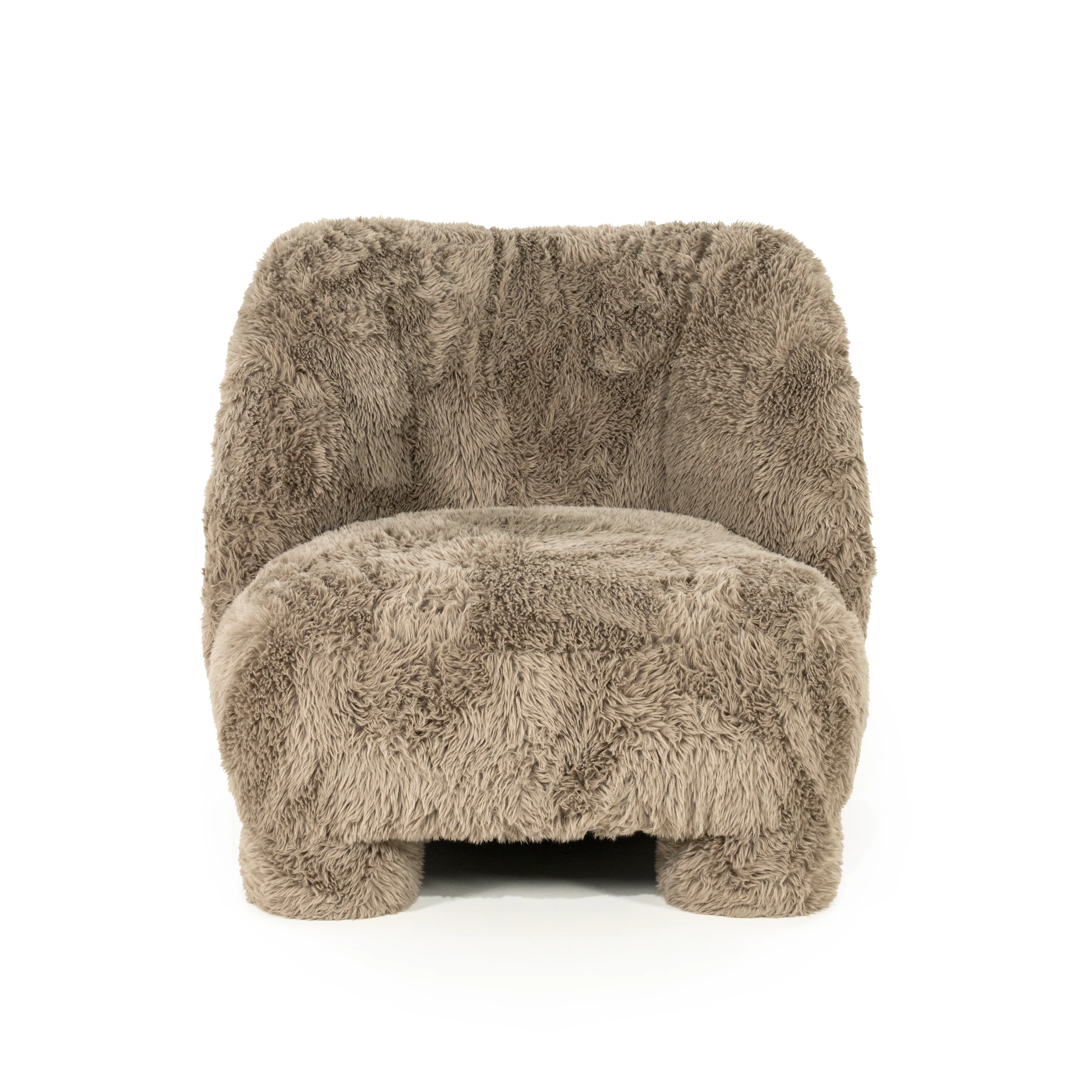 Fotel SAMSON futrzany taupe - Image 10