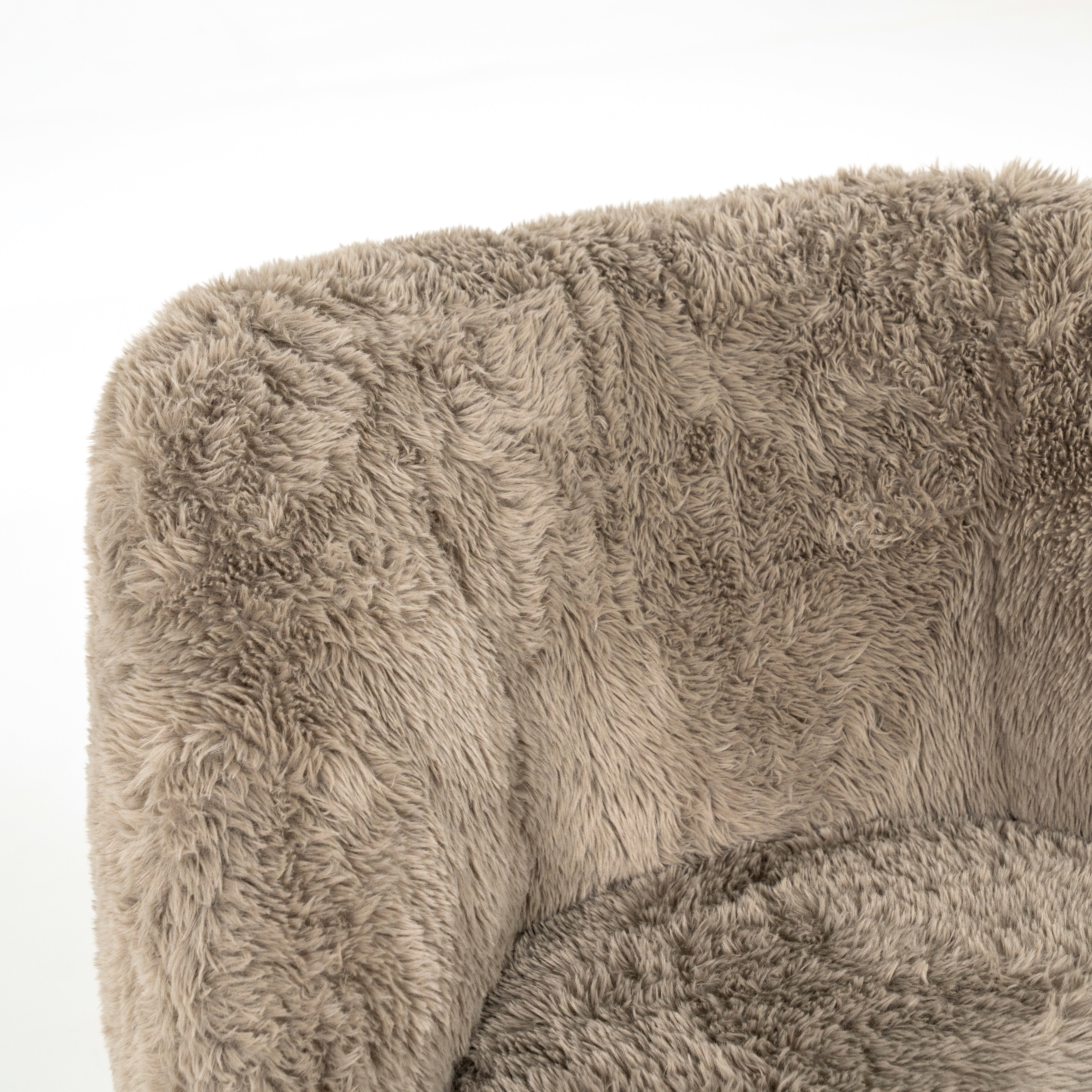 Fotel SAMSON futrzany taupe - Image 11