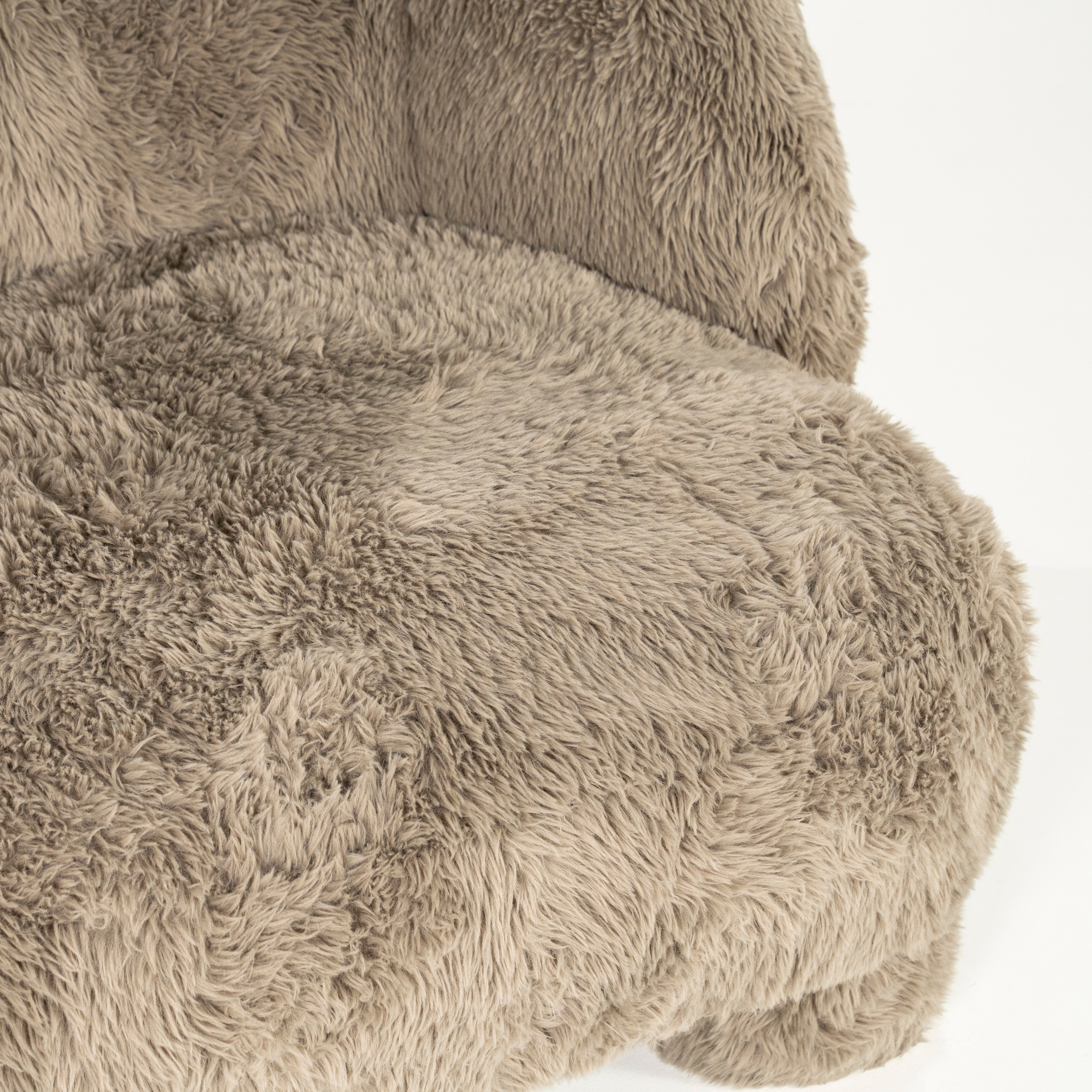 Fotel SAMSON futrzany taupe - Image 12