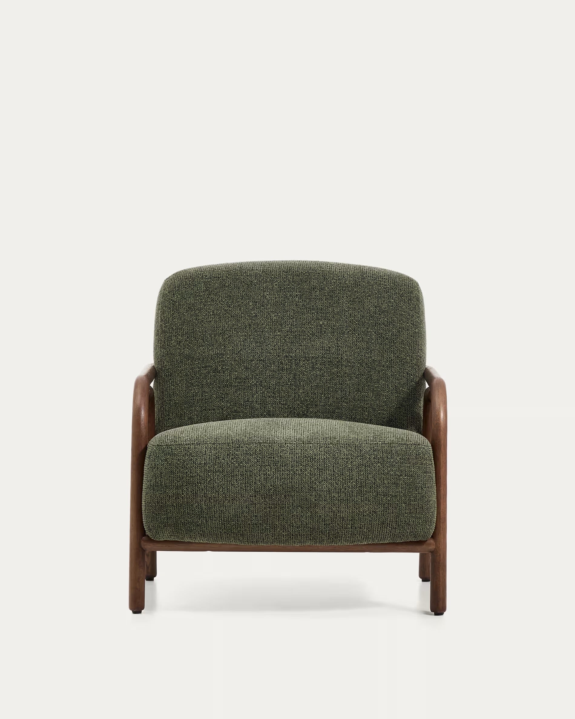 Fotel SYLO zielony z ciemną jesionową podstawą - Image 10