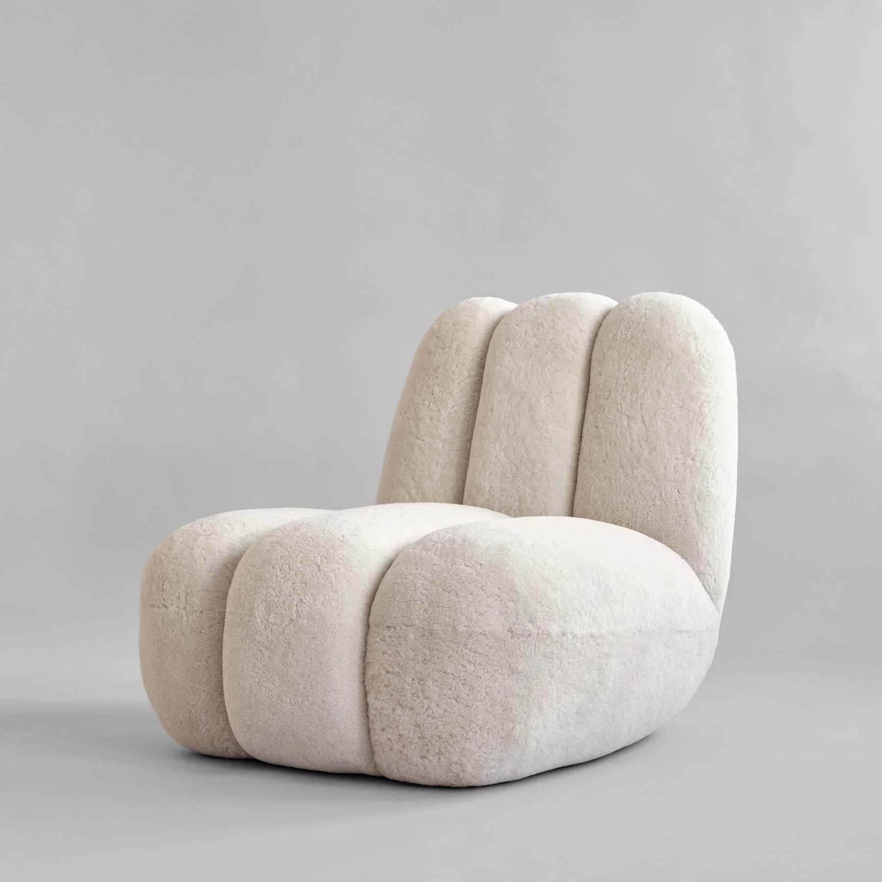 Fotel w tkaninie Sheepskin TOE kremowy - Image 5