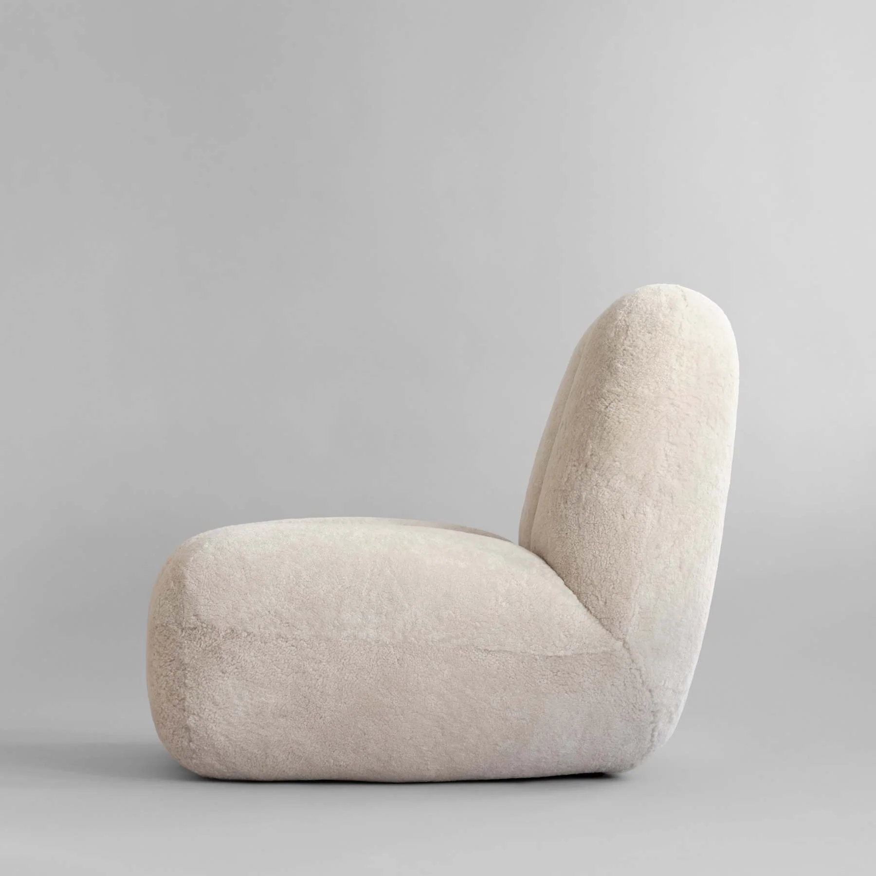 Fotel w tkaninie Sheepskin TOE kremowy - Image 8