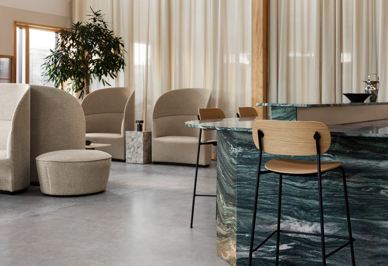 Fotel z wysokim oparciem TEAROOM brązowy - Image 12