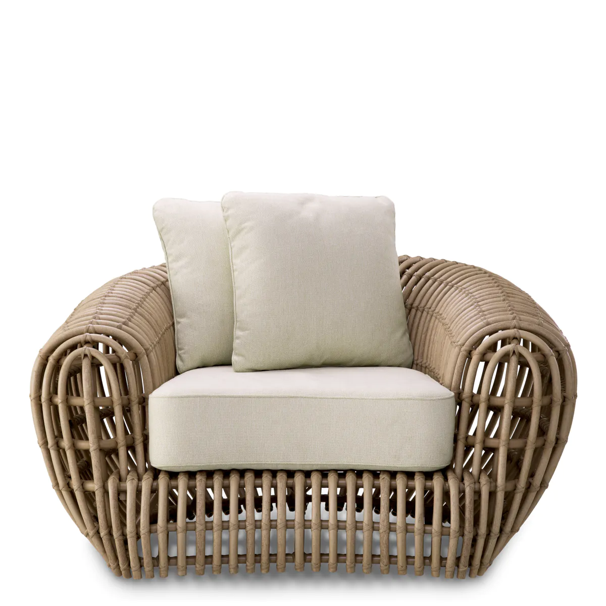 Fotel zewnętrzny SIDERNO syntetyczny rattan - Image 3