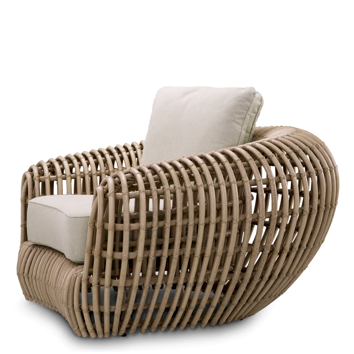Fotel zewnętrzny SIDERNO syntetyczny rattan - Image 5