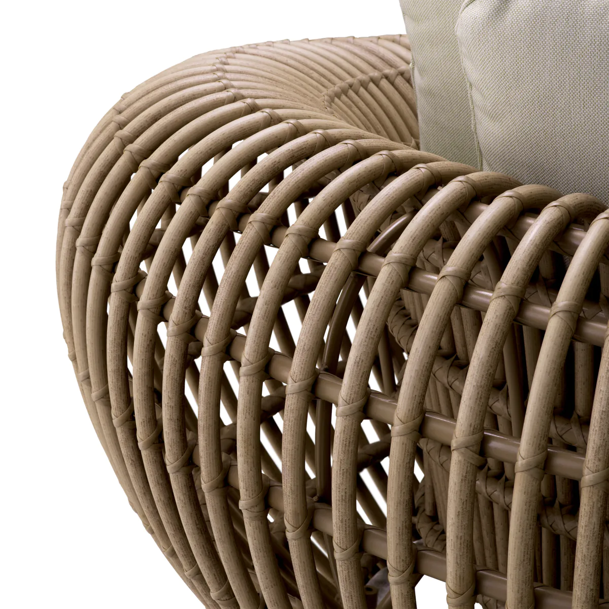 Fotel zewnętrzny SIDERNO syntetyczny rattan - Image 7