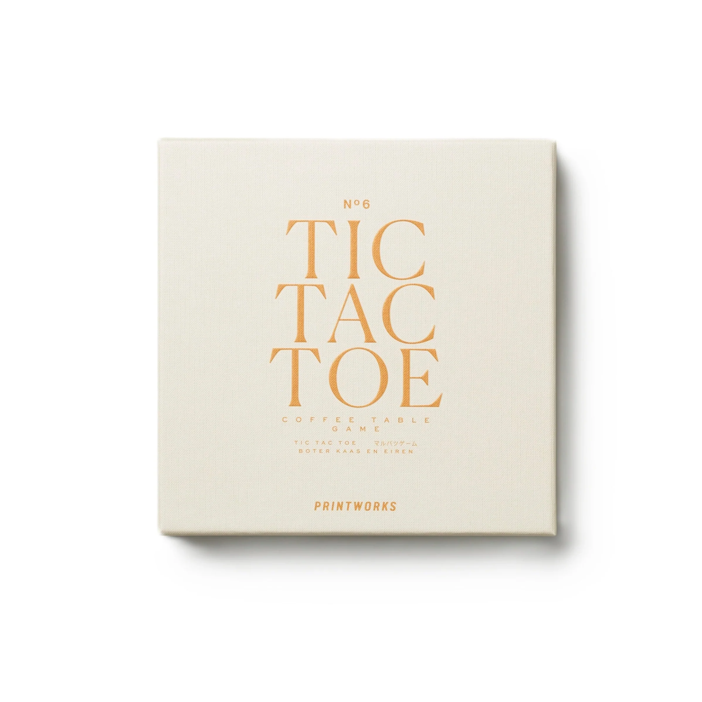 Gra kółko i krzyżyk TIC TAC TOE beżowy z czarnym - Image 5