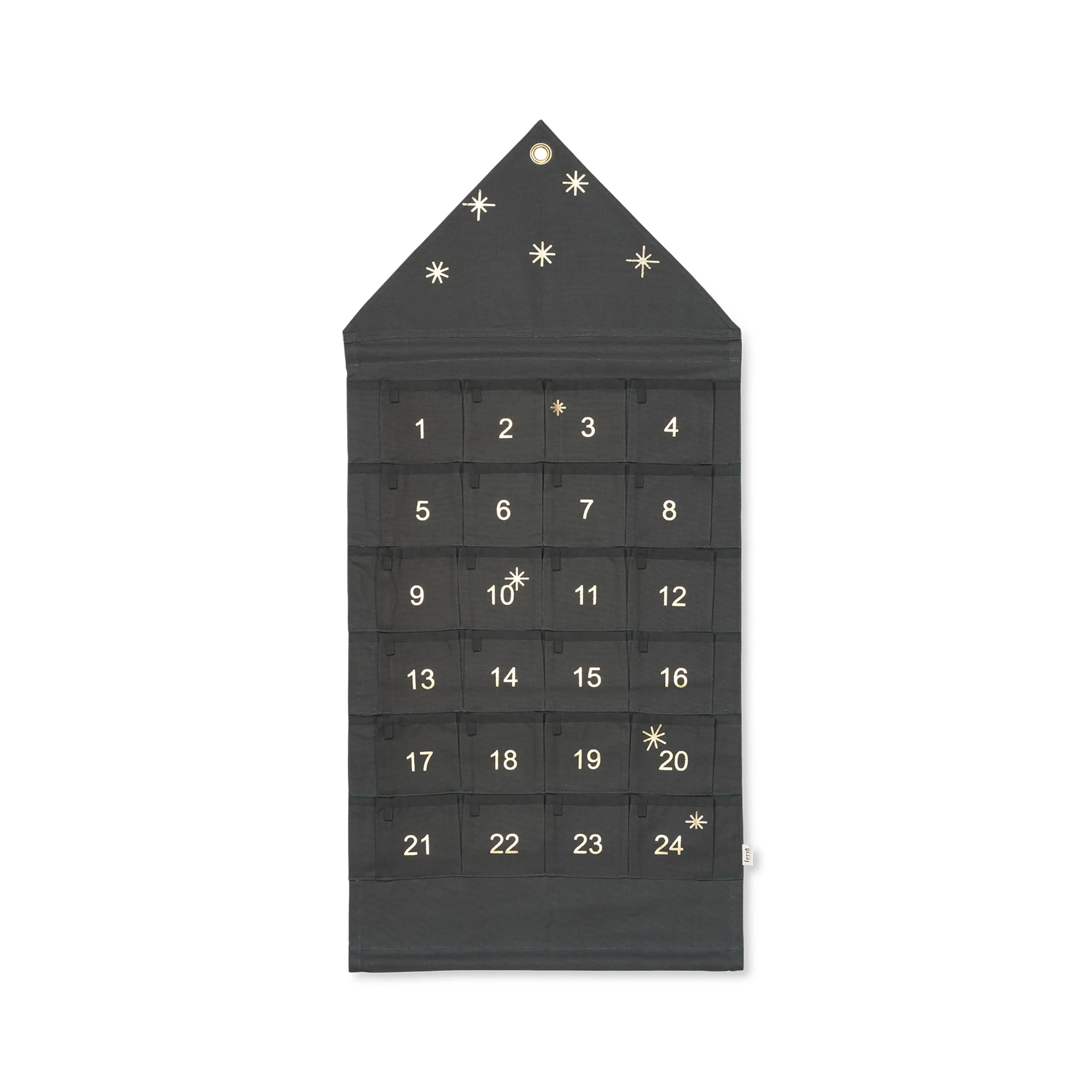 Kalendarz adwentowy STAR CHRISTMAS CALENDAR ciemnozielony