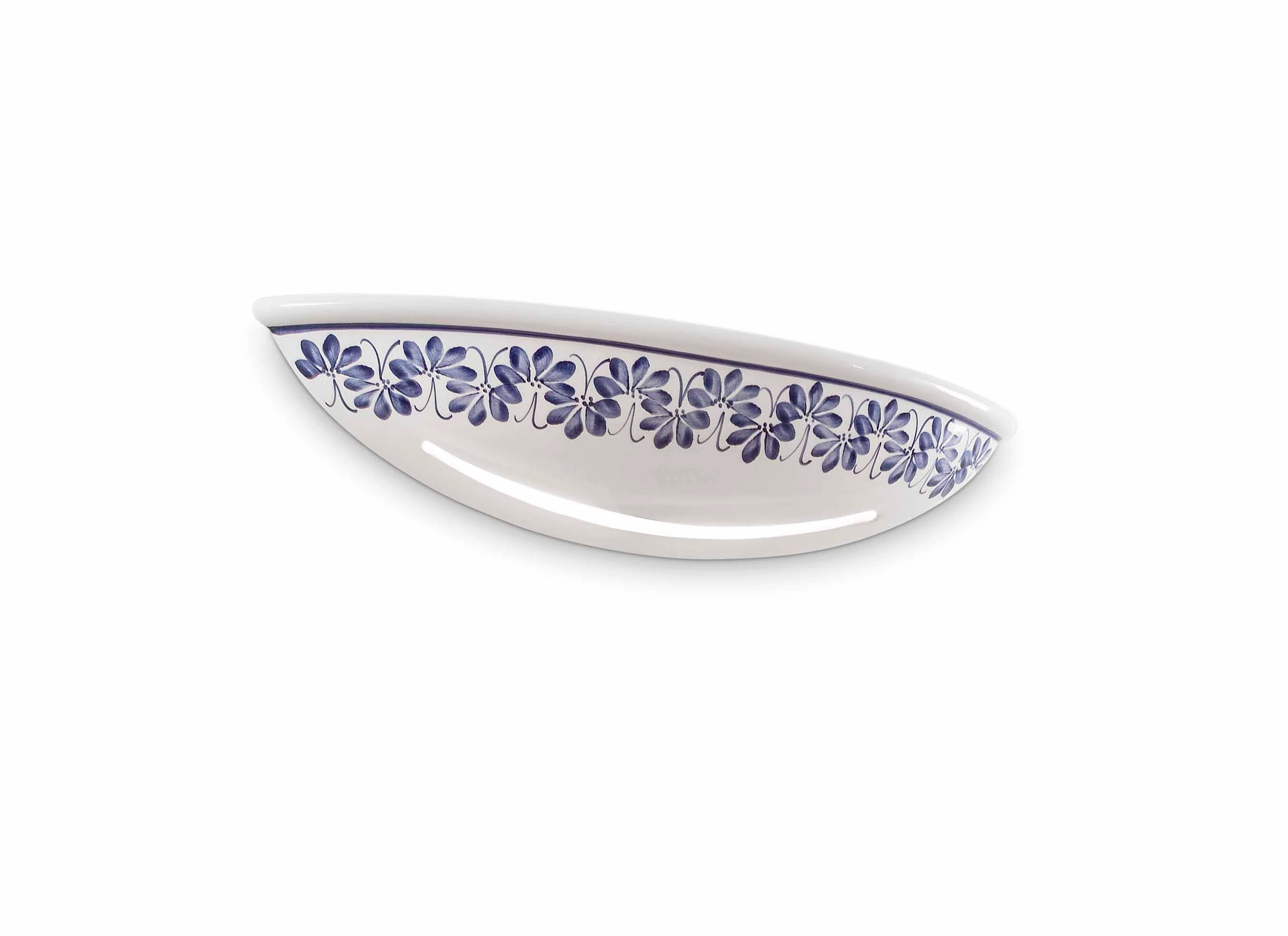 Kinkiet ceramiczny TRIESTE biały z kobaltowym wzorem - Image 3