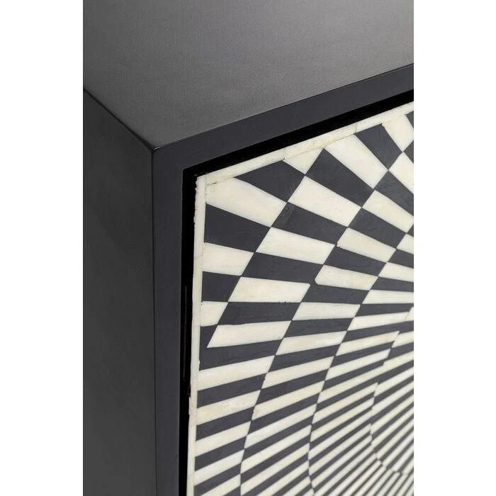 Komoda ELECTRO czarny ze złotymi detalami - Image 12