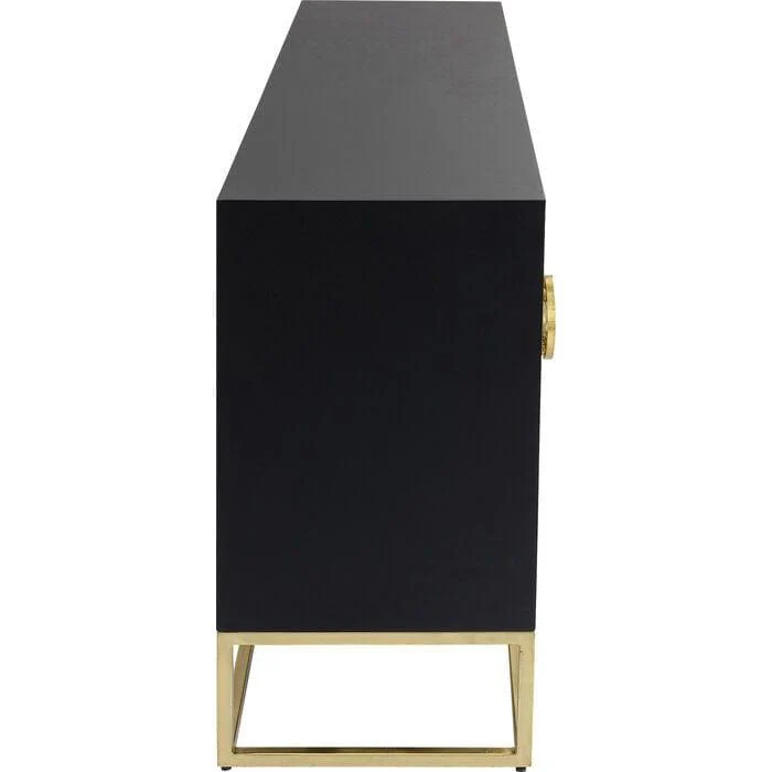 Komoda ELECTRO czarny ze złotymi detalami - Image 15