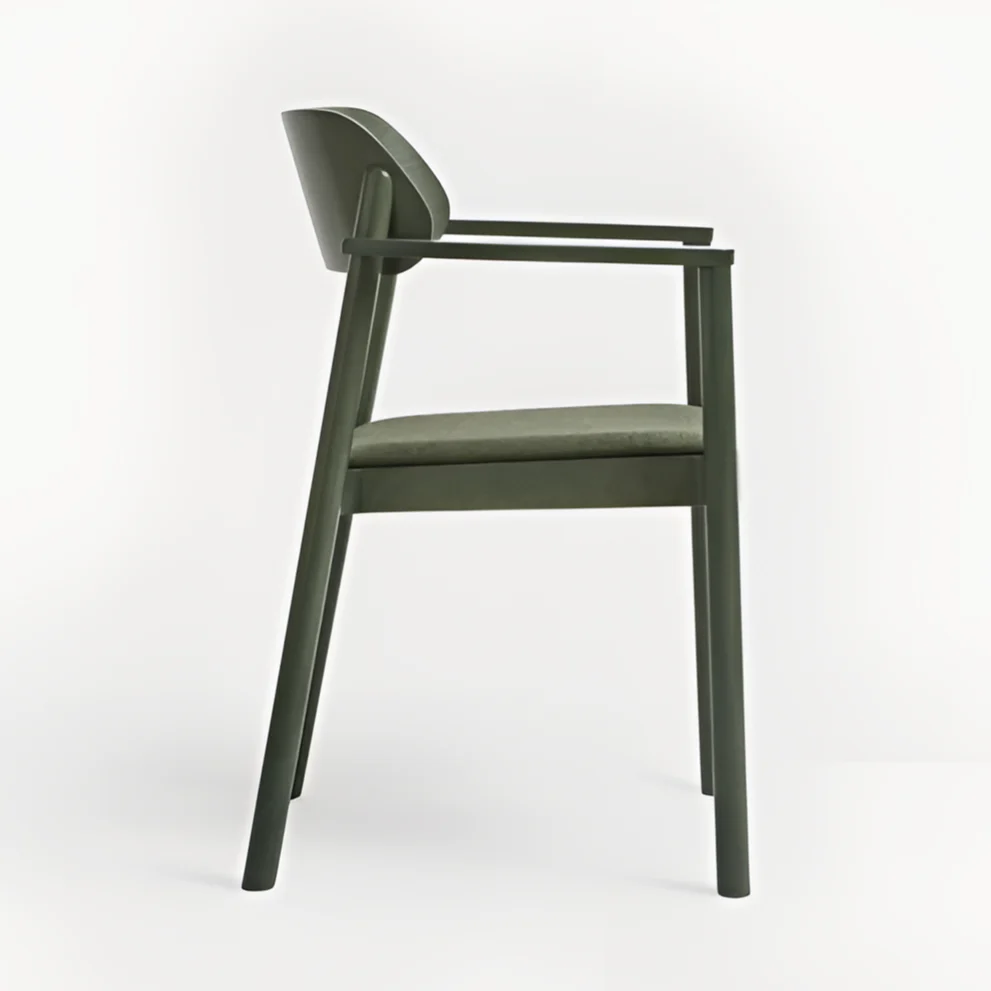 Krzesło z podłokietnikami NIMM B-4590 drewno bukowe - Image 3