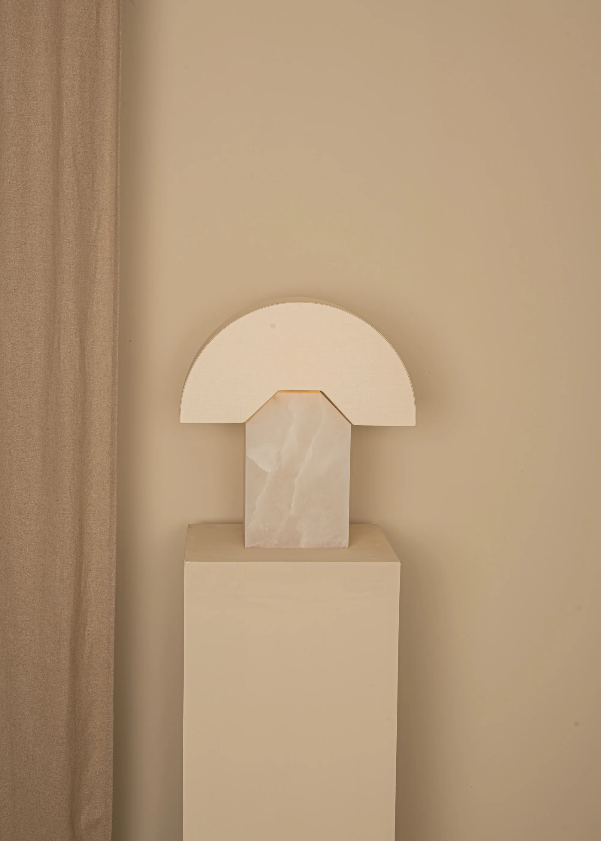 Lampa stołowa EDNA biały alabaster - Image 3