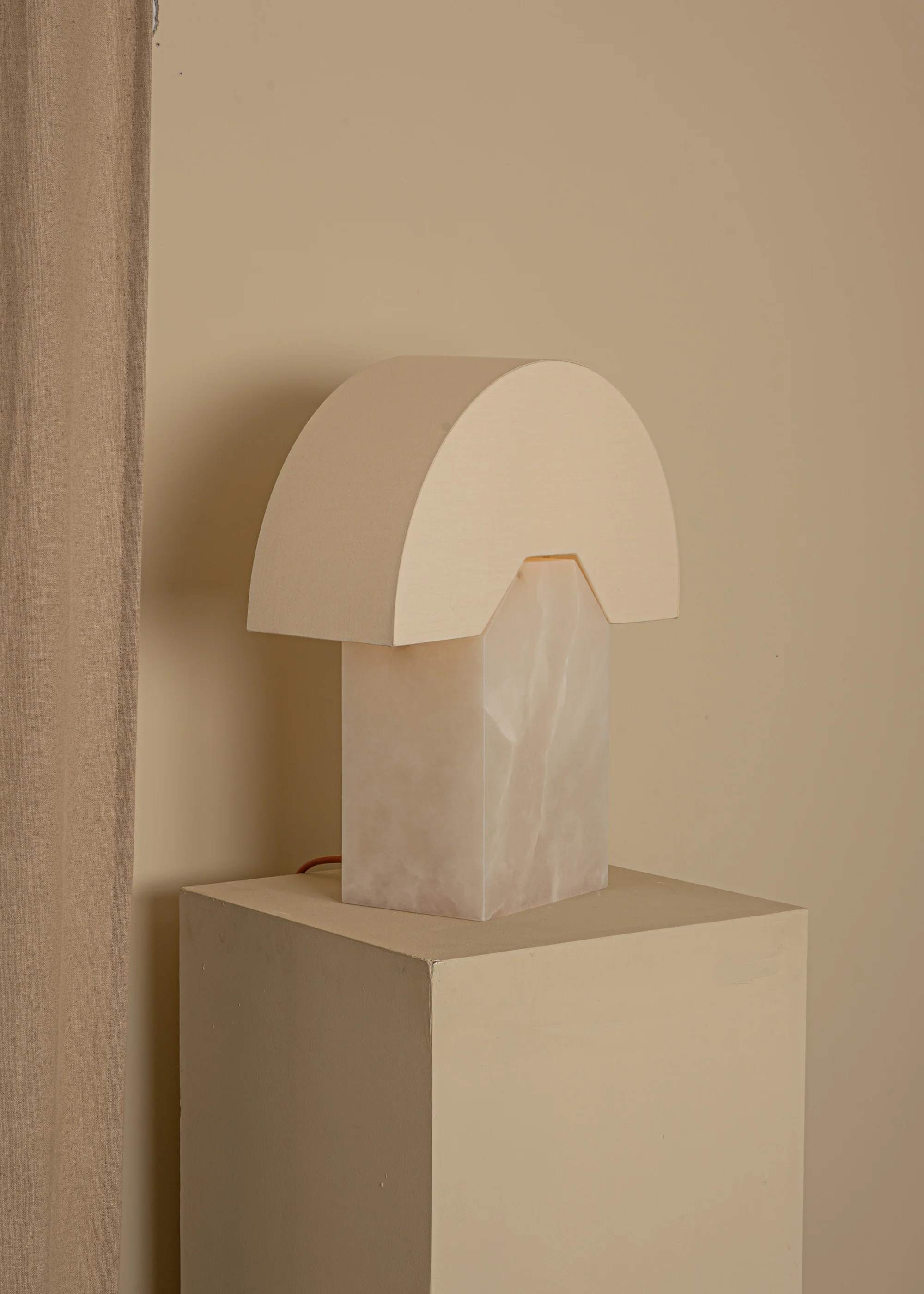 Lampa stołowa EDNA biały alabaster - Image 6