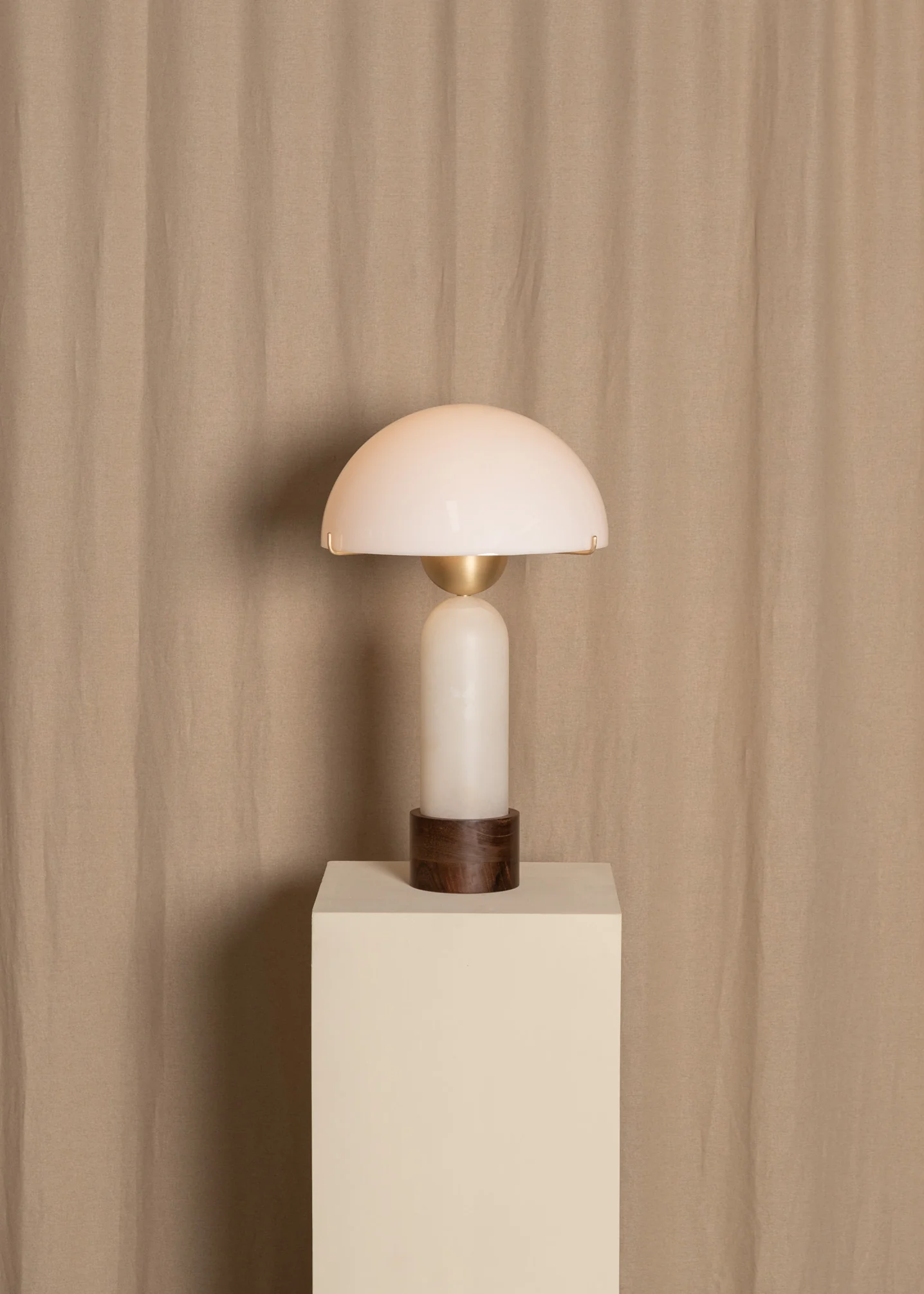 Lampa stołowa PEONO biały alabaster - Image 10