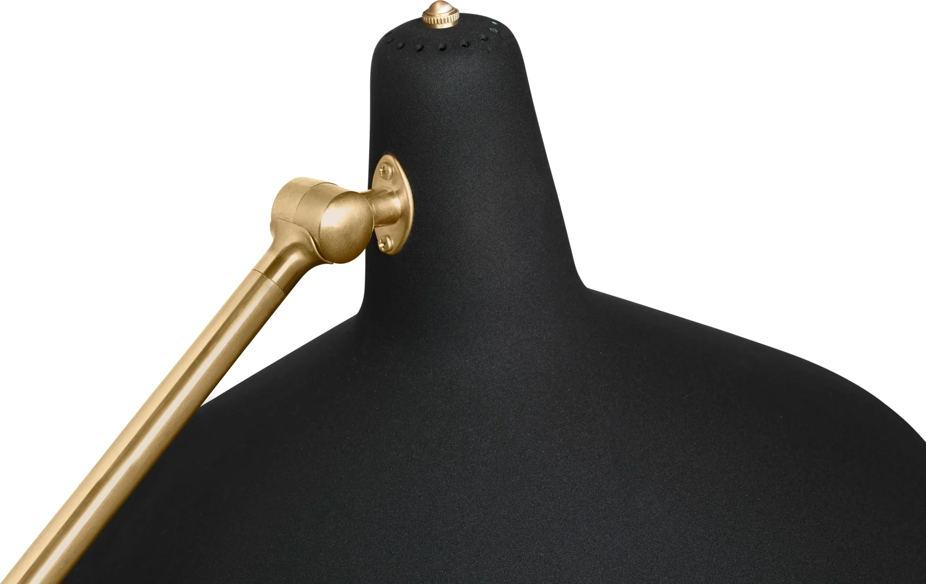Lampa podłogowa do czytania G-10 mosiężny z czarnym - Image 5