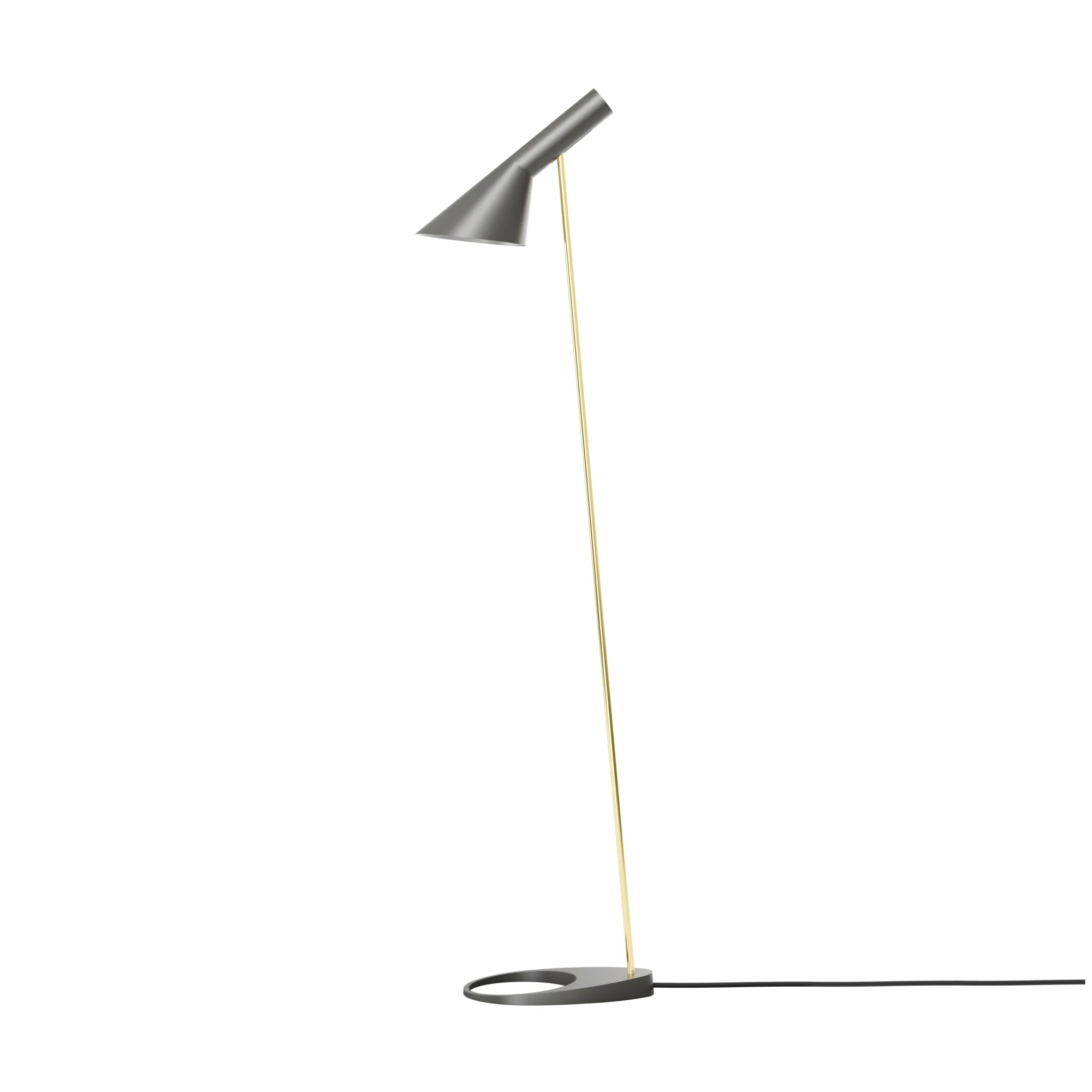 Lampa podłogowa AJ ciepły szary z mosiężnym - Image 3