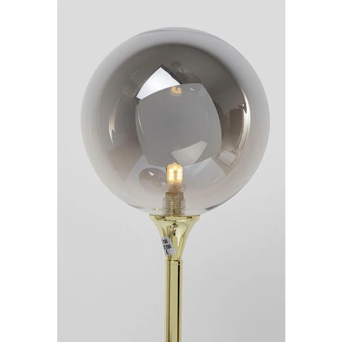 Lampa podłogowa AL CAPONE złoty z przydymionym szkłem - Image 8
